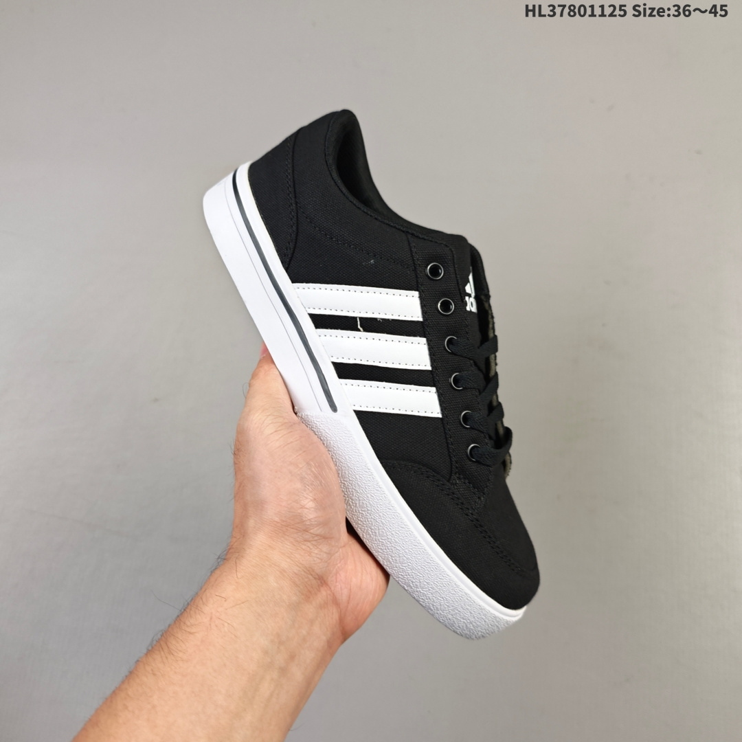 集合💰80
阿迪达斯 Adidas Gvp Canvas Str 三叶草布面时尚休闲板鞋
货号：B23999
编码：HL37801125 Size:36～45