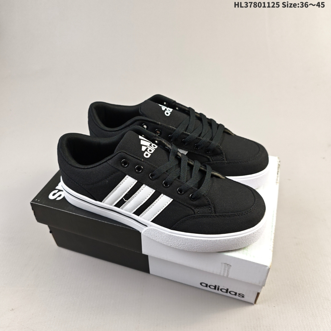 集合💰80
阿迪达斯 Adidas Gvp Canvas Str 三叶草布面时尚休闲板鞋
货号：B23999
编码：HL37801125 Size:36～45