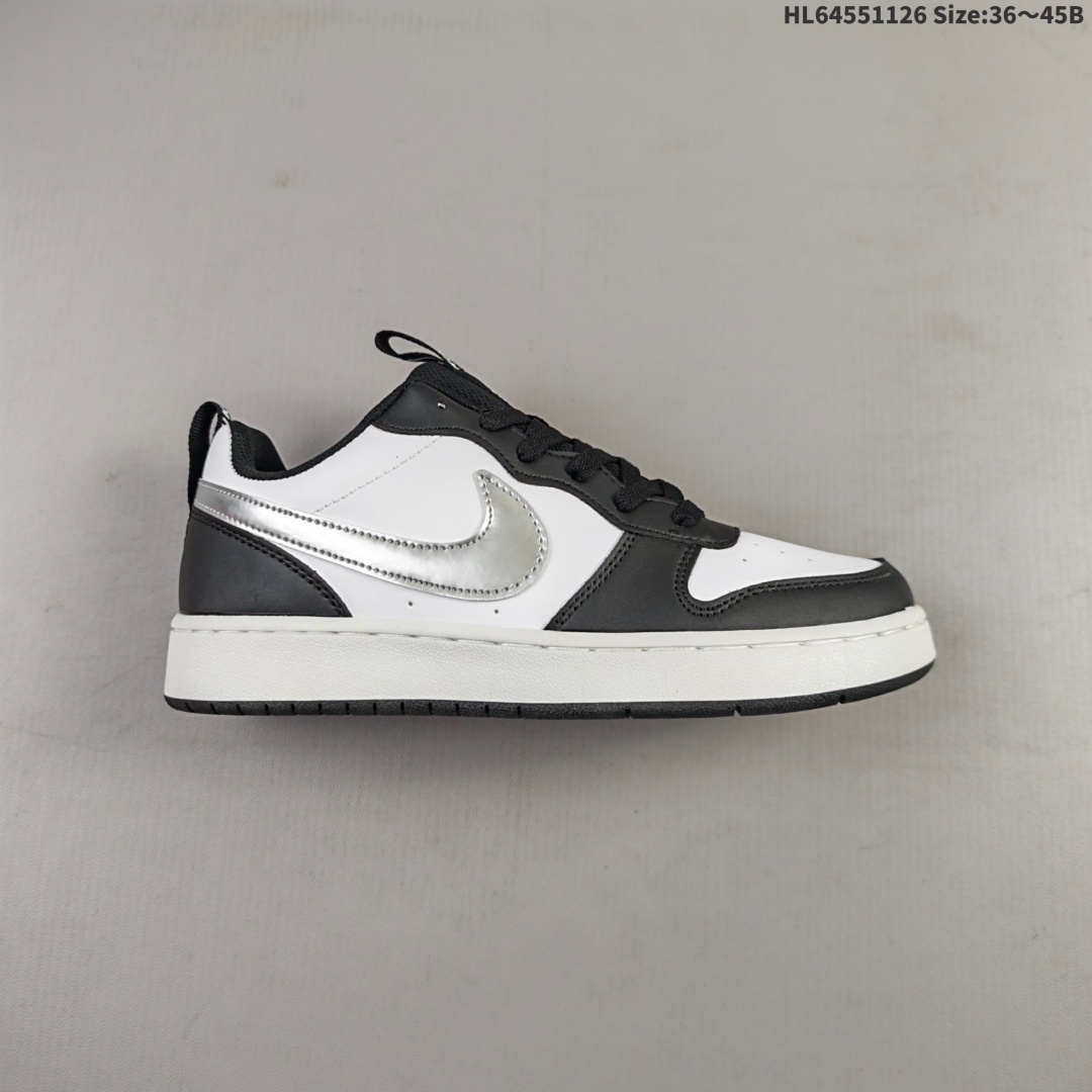 耐克 Nike Court Borough Low 2(GS)小空军 低帮百搭透气休闲运动板鞋男女鞋.经典耐用的设计,兼顾舒适脚感和出众风范,演绎匠心之作.结构性的支撑贴合感结合复古篮球设计,塑就场外全明星风范. 货号:BQ5448 编码:HL64551126