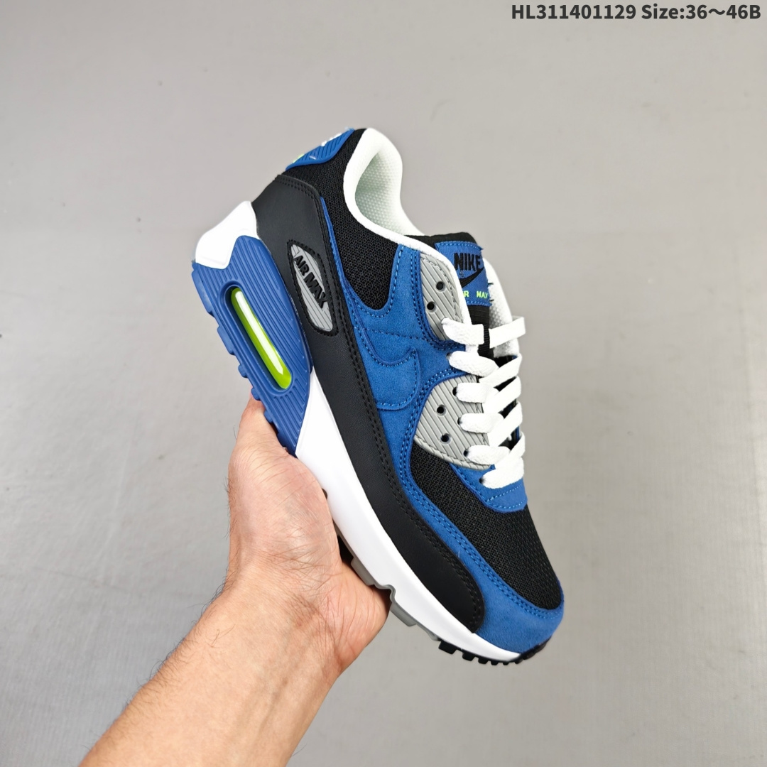 集合 Nike Air Max 90 初代复古气垫百搭休闲运动慢跑鞋复古小气垫史上第一双可视气垫跑鞋 凭借着 Air max 气垫带来的舒适脚感和鞋面面料上的不断精进 才使得 Air max1在现如今都是复古慢跑鞋的首选 货号:DM0029-113 编码:HL311401129 B