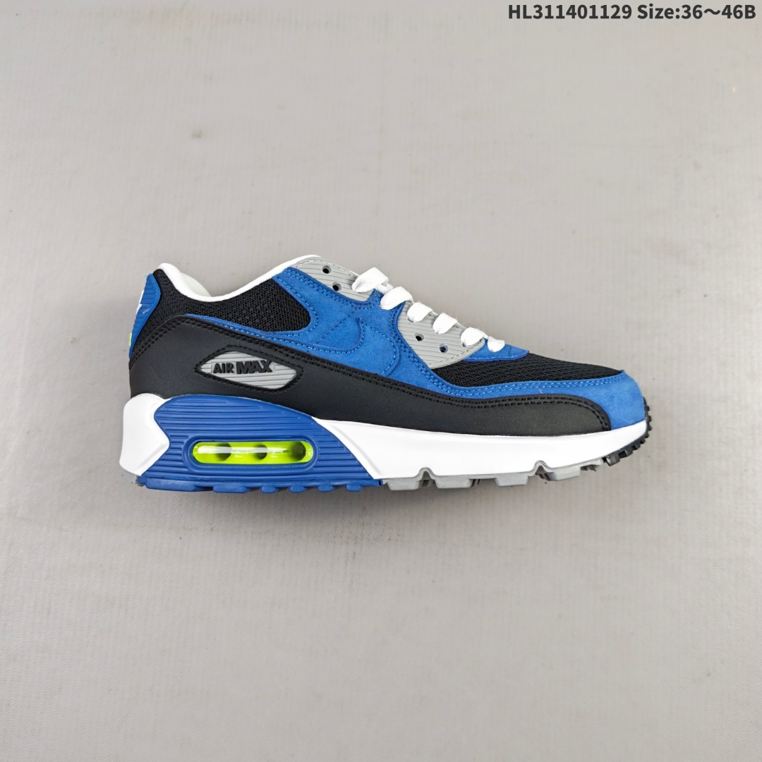 Nike Air Max 90 初代复古气垫百搭休闲运动慢跑鞋复古小气垫史上第一双可视气垫跑鞋 凭借着 Air max 气垫带来的舒适脚感和鞋面面料上的不断精进 才使得 Air max1在现如今都是复古慢跑鞋的首选 货号:DM0029-113 编码:HL311401129 B