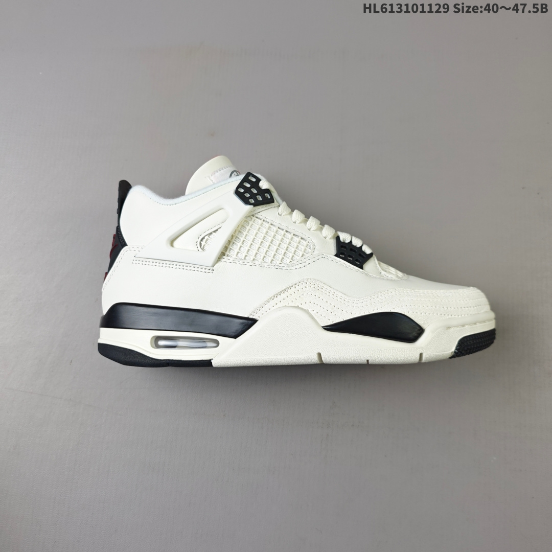纯原✅Nike Air Jordan 4 Retro 耐克迈克尔·乔丹AJ4代中帮复古休闲运动文化篮球鞋 原厂材料TPU超Q弹网格材质 缜密拉帮及中底钢印细节 组合开窗式气垫大底 升级原楦原档案数据开发纸版楦型 采用同源纳帕头层皮革鞋面材质 全新底模完美品相清洁度及喷漆效果 货号:IM4002-100 ID:HL613101129 B