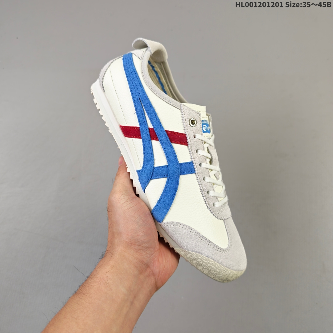 集合💰120
真标带半码
Onitsuka Tiger Mexico 66 阿斯克斯 鬼冢虎 低帮 白蓝红 男女同款 翻毛皮尼龙舒适百搭防滑耐磨减震支撑低邦运动休闲鞋 Mexico 66运动鞋展现了60年代的复古外观,并带有现代风格,色彩和细节,使之焕然一新,凭借其传统外观和标志性设计效果,Mexico 66款式为任何休闲装带来永恒的时尚气息;这款鞋由皮革制成,具有鞋跟交叉加固设计,凭借其传统外观和标志性的设计效果,Mexico 66型号为任何休闲装增添了永恒的风格。鬼冢虎在全球范围内收到热烈追捧,旗下的Mexicod 66系列,既舒适又时尚,让人无法抗拒。
货号:1183C015-104
尺码:35 36 37 37.5 38 39 39.5 40 40.5 41.5 42 42.5 43.5 44 44.5 45HL001201201 Size:35~45B