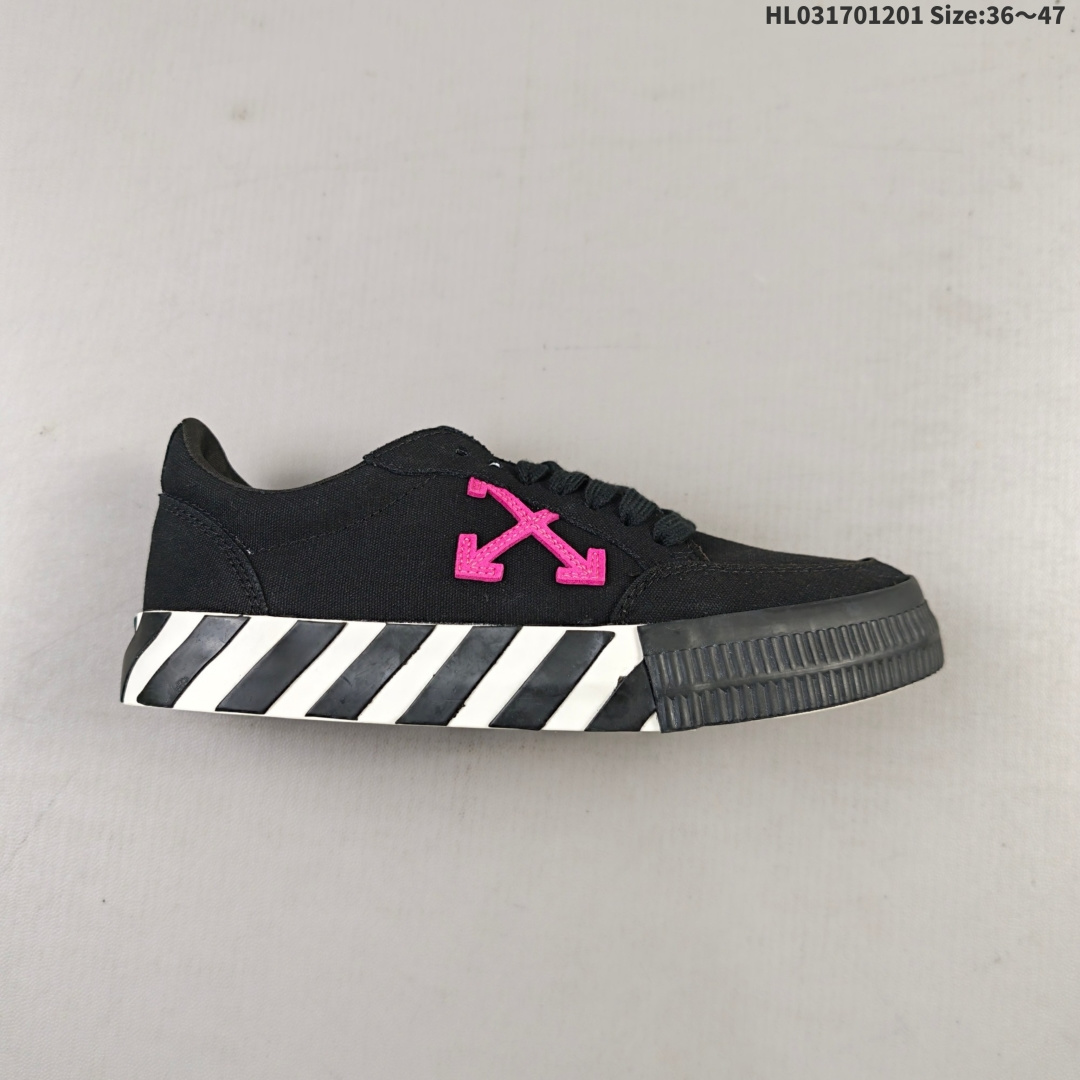 💰170
公司级✅OFF-WHITE Vulcanized Striped Low Top 潮流 低帮时尚板鞋
ID:HL031701201 Size:36～47