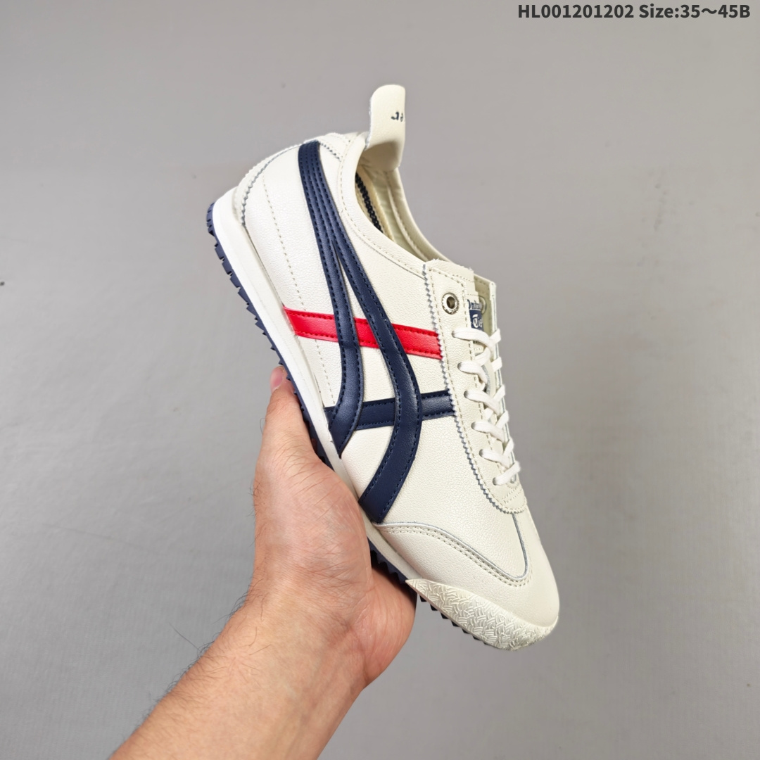 集合💰120
真标带半码
Onitsuka Tiger Mexico 66 阿斯克斯 鬼冢虎 低帮 白蓝红 男女同款 翻毛皮尼龙舒适百搭防滑耐磨减震支撑低邦运动休闲鞋 Mexico 66运动鞋展现了60年代的复古外观,并带有现代风格,色彩和细节,使之焕然一新,凭借其传统外观和标志性设计效果,Mexico 66款式为任何休闲装带来永恒的时尚气息;这款鞋由皮革制成,具有鞋跟交叉加固设计,凭借其传统外观和标志性的设计效果,Mexico 66型号为任何休闲装增添了永恒的风格。鬼冢虎在全球范围内收到热烈追捧,旗下的Mexicod 66系列,既舒适又时尚,让人无法抗拒。
货号:1183A872-101
尺码:35 36 37 37.5 38 39 39.5 40 40.5 41.5 42 42.5 43.5 44 44.5 45HL001201202 Size:35~45B