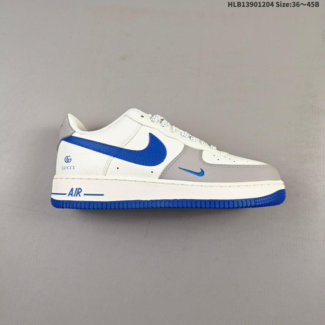 Nike Air Force1 07 low GUCCI联名 定制空军 #原楦头原纸板 打造纯正空军版型 #专注外贸渠道 全掌内置蜂窝气垫 #原盒配件 原厂中底钢印、拉帮完美 货号:KX2532 502 HLB13901204 B