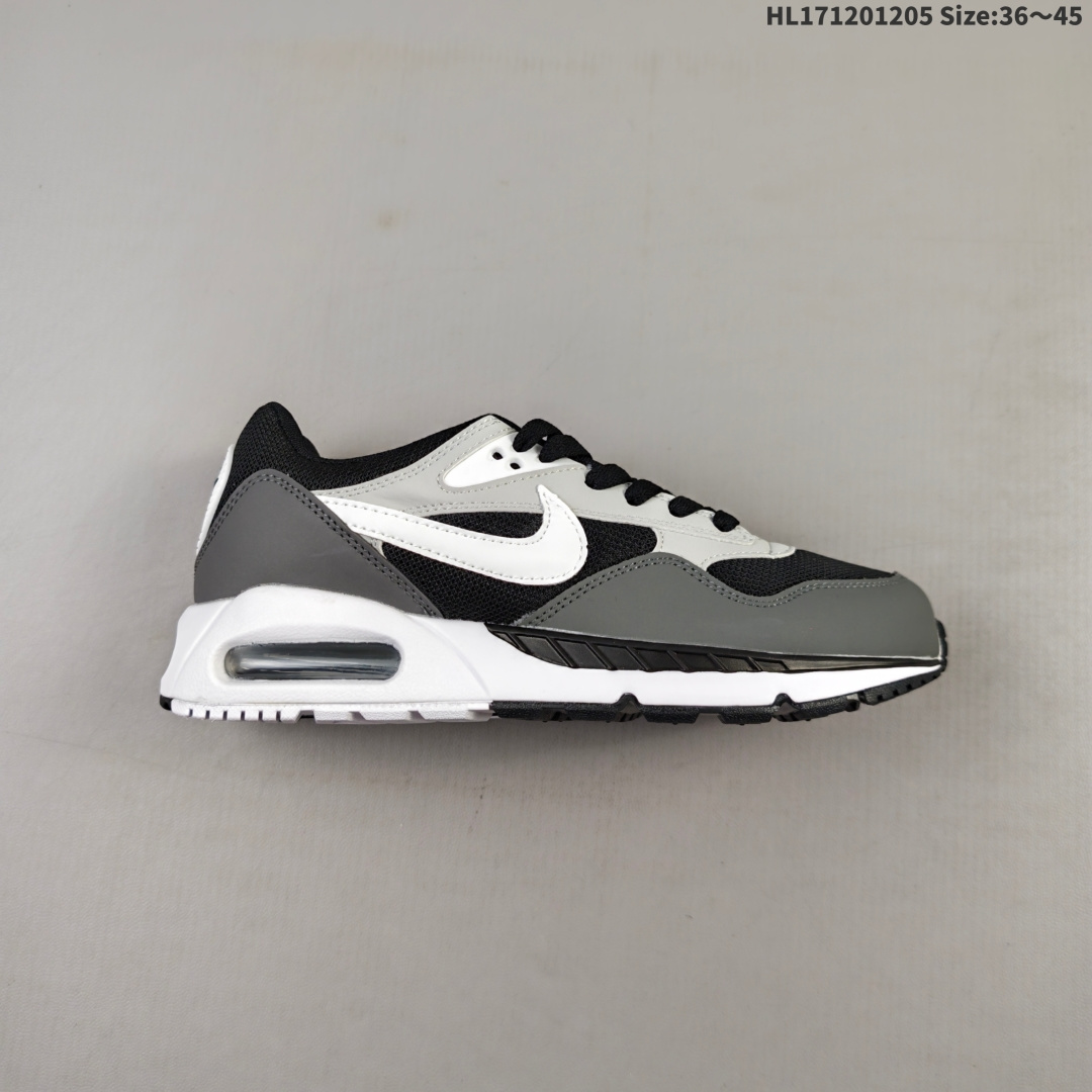 💰120 ✅耐克Air Max Correlate 男女子气垫缓震耐磨运动鞋时尚潮流休闲透气跑步鞋 选用网眼鞋面，脚感舒适透气。鞋舌、鞋侧及后跟处饰有品牌标识，简约大气又时尚。采用经典系带开合方式，可自由调节松紧度。泡棉中底搭载Max Air气垫，具有良好的回弹性及缓震性能。橡胶外底可防滑耐磨，提升抓地力。 透气鞋面搭配耐穿覆面，带来复古风格外观 Max Air 缓震设计，打造轻盈灵敏的响应性能 橡胶华夫格外底，铸就出众抓地力 柔软的泡棉中底，轻盈缓震 货号:511416-011 编码:HL171201205