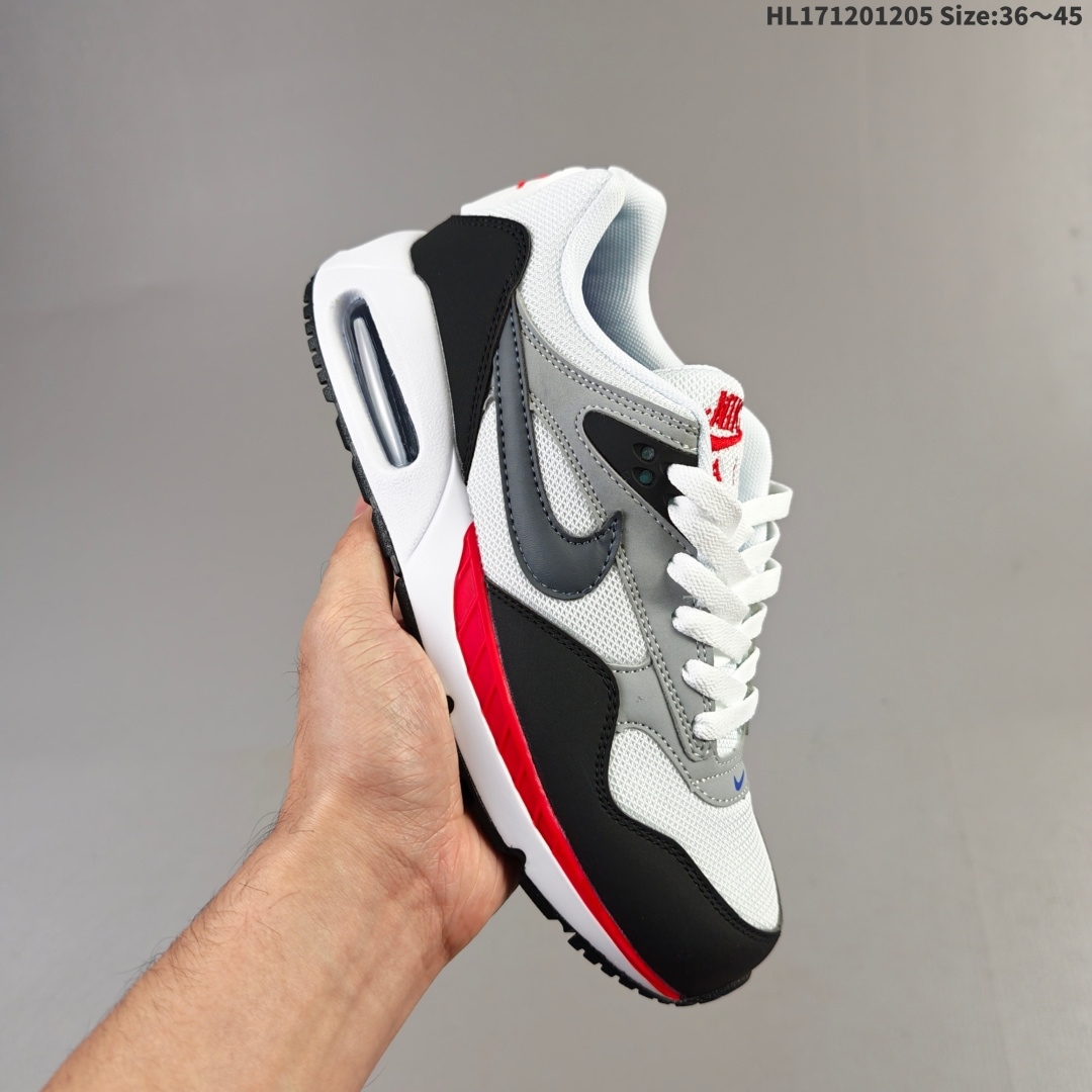 集合 ✅耐克Air Max Correlate 男女子气垫缓震耐磨运动鞋时尚潮流休闲透气跑步鞋 选用网眼鞋面,脚感舒适透气.鞋舌、鞋侧及后跟处饰有品牌标识,简约大气又时尚.采用经典系带开合方式,可自由调节松紧度.泡棉中底搭载Max Air气垫,具有良好的回弹性及缓震性能.橡胶外底可防滑耐磨,提升抓地力. 透气鞋面搭配耐穿覆面,带来复古风格外观 Max Air 缓震设计,打造轻盈灵敏的响应性能 橡胶华夫格外底,铸就出众抓地力 柔软的泡棉中底,轻盈缓震 货号:511416-011 编码:HL171201205