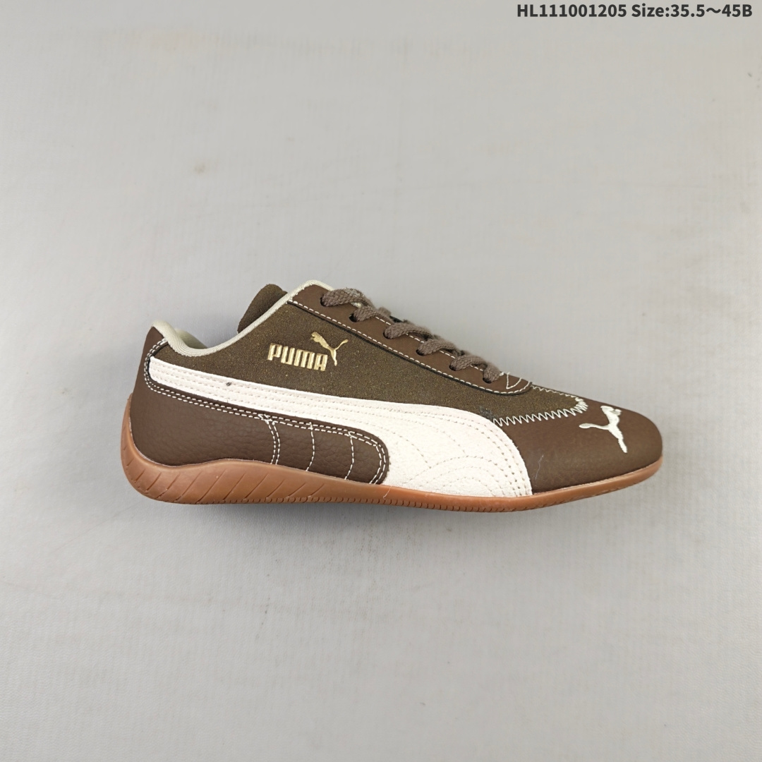 💰100 
Puma Slipstream Lolaces
彪马罗马阿莫尔系列 复古运动休闲赛车跑鞋 
全球知名运动品牌PUMA宝马赛车系列
融合了宝马车队的标志性配色
以趣味十足又前卫复古的设计引领潮流
将赛道精神融入街头时尚 开启前卫竞速之旅
主打前卫复古风 Roma鞋款的鞋侧以复古的流线造型 
缀以宝马经典Logo 巧妙吸睛
而Speedcat鞋款以亮眼三色条纹元素缀以舒适鞋面
赋予了独特的个性美学 演绎赛车的无尽能量
官方货号：406828 012
尺码:  36 36.5 37.5 38 38.5 39 40 40.5 41 42 42.5 43 44 45HL111001205 Size:35.5～45B