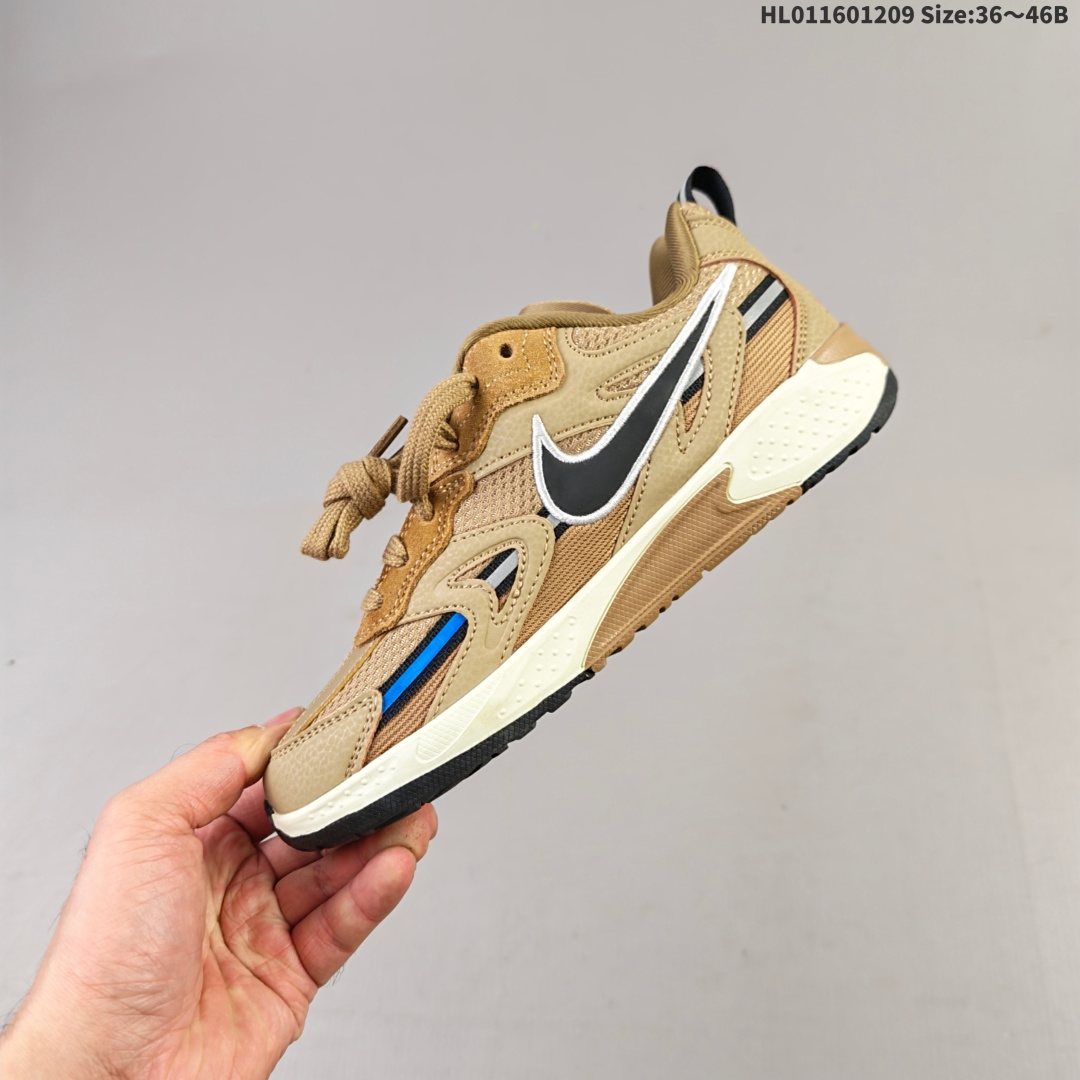 集合💰230
NIKE JAM 系列舒适时尚防滑耐磨低帮生活休闲鞋 采用鞋面合成皮革与网眼布设计 以便于运动员在霹雳舞运动中的保护和耐穿 中底设计细节采用翻转SWOOSH设计 使得倒立动作时更显帅气 鞋子中的整体结构下降 有助于提供更好的缓震效果 设计语言来与NIKE 2000年跑跑鞋中汲取的材料组合以及设计语言 鞋子在线条处大量采用反光效果
货号:FN0314 200
尺码:35.5 36 36.5 37.5 38 38.5 39 40 40.5 41 42 42.5 43 44 45HL011601209 Size:36～46B