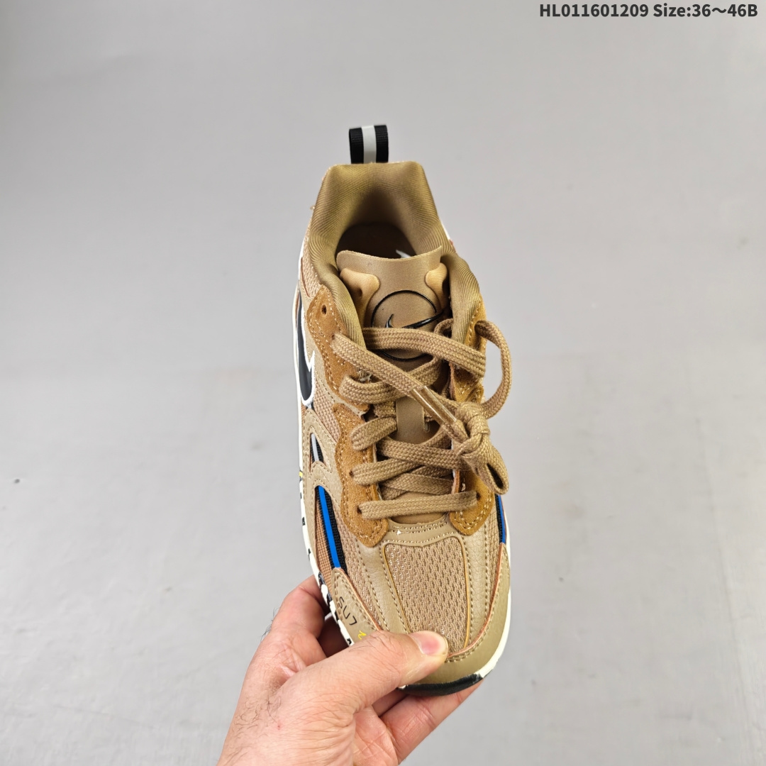 💰230
NIKE JAM 系列舒适时尚防滑耐磨低帮生活休闲鞋 采用鞋面合成皮革与网眼布设计 以便于运动员在霹雳舞运动中的保护和耐穿 中底设计细节采用翻转SWOOSH设计 使得倒立动作时更显帅气 鞋子中的整体结构下降 有助于提供更好的缓震效果 设计语言来与NIKE 2000年跑跑鞋中汲取的材料组合以及设计语言 鞋子在线条处大量采用反光效果
货号:FN0314 200
尺码:35.5 36 36.5 37.5 38 38.5 39 40 40.5 41 42 42.5 43 44 45HL011601209 Size:36～46B