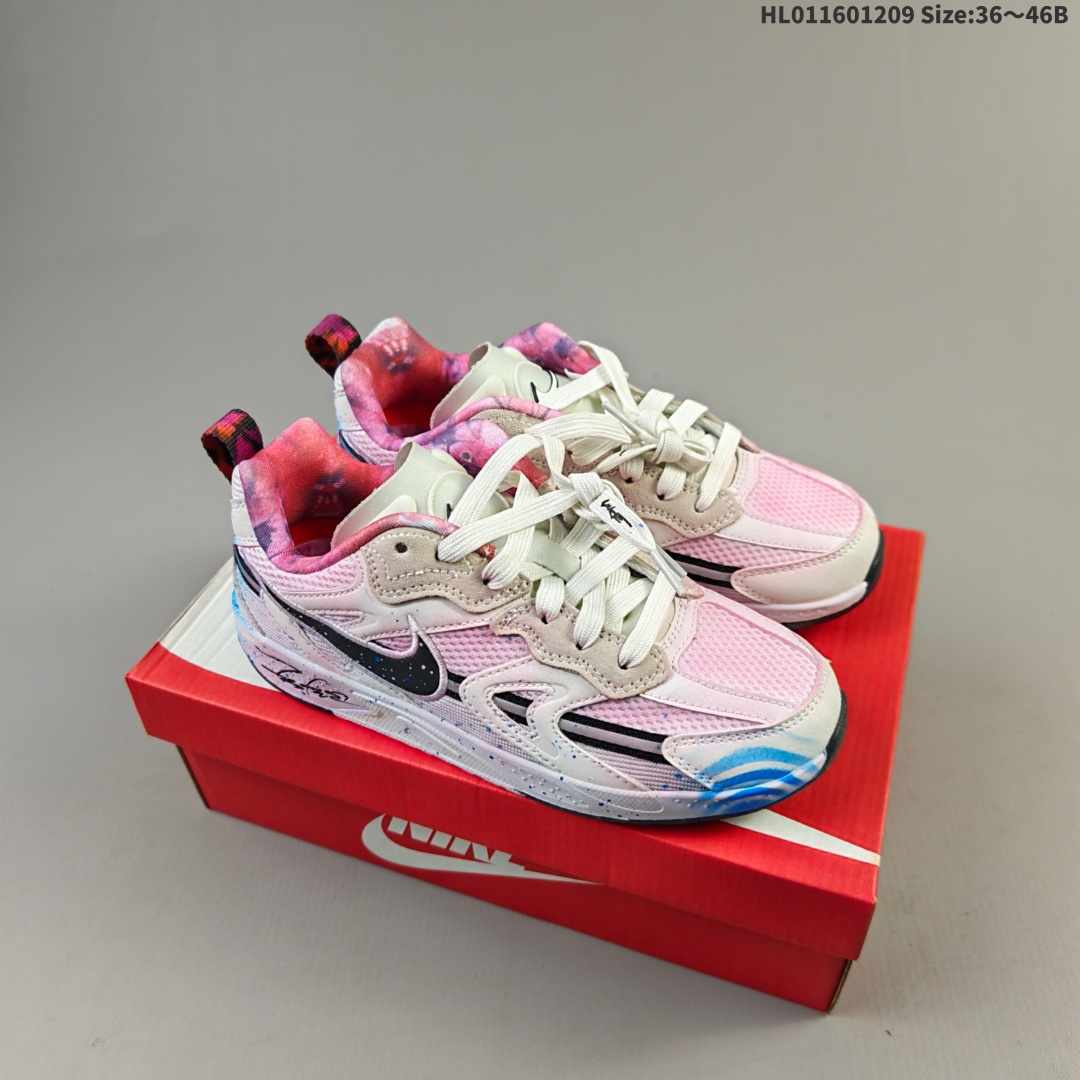 集合💰230
NIKE JAM 系列舒适时尚防滑耐磨低帮生活休闲鞋 采用鞋面合成皮革与网眼布设计 以便于运动员在霹雳舞运动中的保护和耐穿 中底设计细节采用翻转SWOOSH设计 使得倒立动作时更显帅气 鞋子中的整体结构下降 有助于提供更好的缓震效果 设计语言来与NIKE 2000年跑跑鞋中汲取的材料组合以及设计语言 鞋子在线条处大量采用反光效果
货号:FN0314 200
尺码:35.5 36 36.5 37.5 38 38.5 39 40 40.5 41 42 42.5 43 44 45HL011601209 Size:36～46B