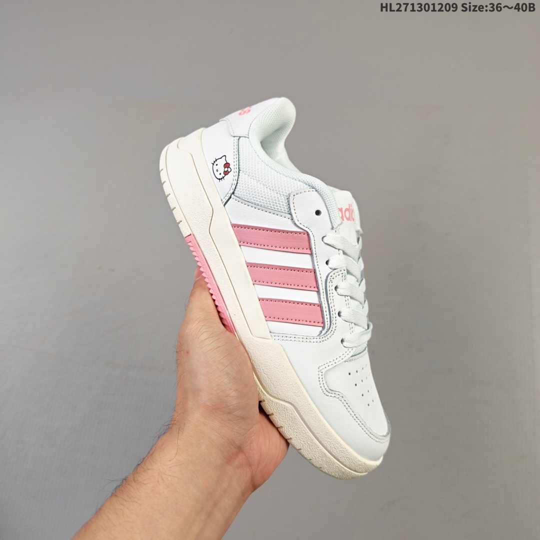 集合 阿迪达斯 Adidas ENTRAP休闲舒适运动板鞋少年感复古篮球鞋女阿迪达斯 百搭 低帮 板鞋 男女同款运动鞋⚠️Adidas 性价比超高的复古运动板鞋❗️❗️这款颜色很清新,可以搭配任何颜色的裤子,百搭神器使夏天配上短裤短裙,再加一个同色的T恤,气质满满,脚感也超级舒服,超适合爱运动的你们!鞋子侧面的阿迪 ￼adidas 经典三道杠,简直帅到飞起!价格也很香!#甜出圈的心动好鞋 #阿迪达斯高级颜值板鞋 #宝藏鞋子阿迪达 #送到心坎的一双鞋 货号: EH1460 编码:HL271301209