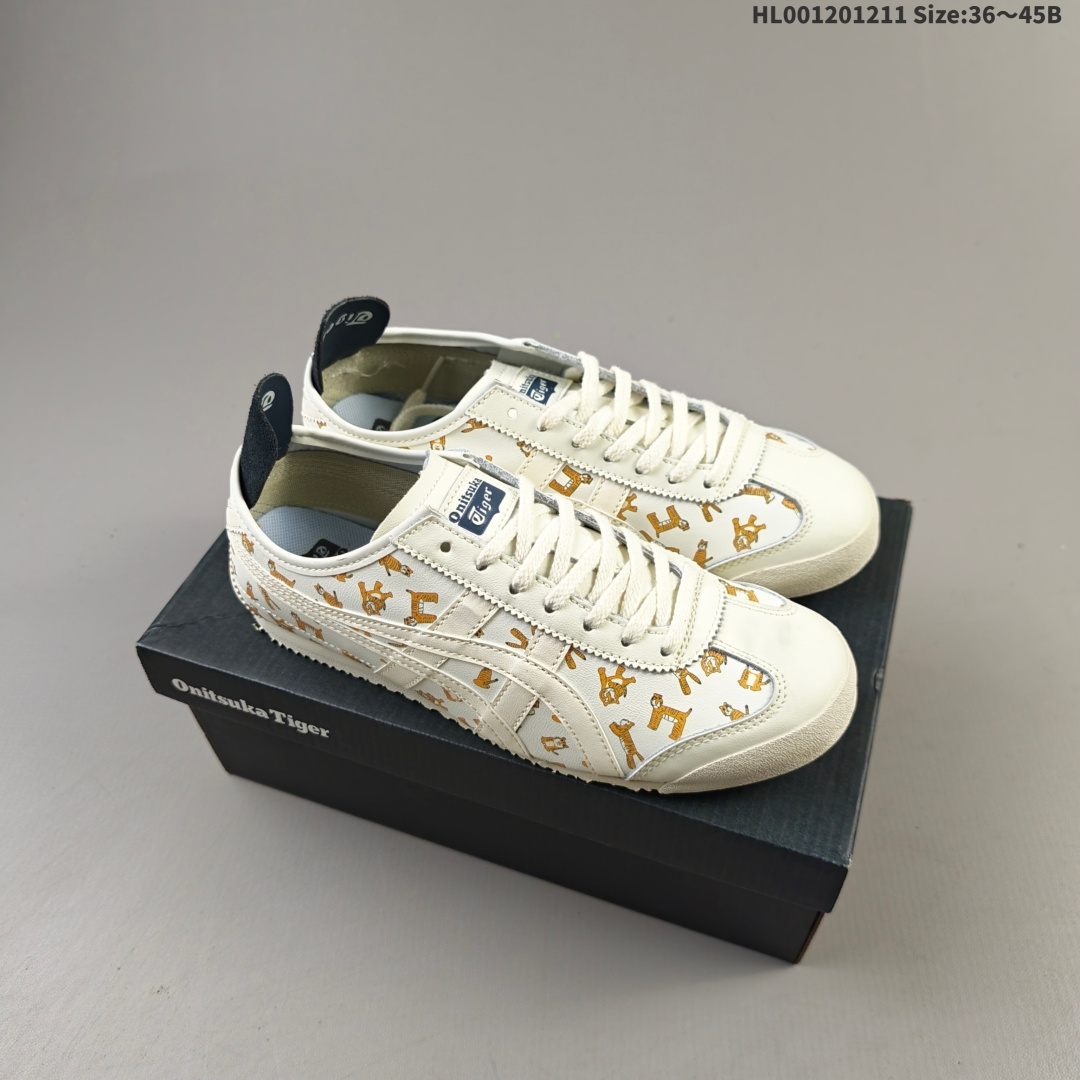 集合💰180
头层带半码
Onitsuka Tiger Mexico 66 阿斯克斯 亚瑟士 低帮 白红解构鞋带 圆头舒适减震耐磨低邦休闲跑步鞋男女同款 Mexico 66以1961年的练习鞋为原型，并与1966年研发出的鞋面Onitsuka Tiger Stripes设计结合。十字强补，后套的柔软后跟及后跟边设计都是其特色。薄底，细身是代表Onitsuka Tiger的标准鞋款。 此款Mexicoj 66系列 中性休闲运动鞋采用虎爪造型的Logos，鞋身稳定包裹系统，支撑鞋身。牛皮革帮面韧性佳，透气性好，耐磨性高。Onitsuka Tiger特有的橡胶配方，弹性及止滑效果良好。后跟X型部件设计，稳定结构保护后跟。鞋头外包橡胶片保护脚趾，耐磨损。
货号：1183C216-100
尺码：36 37 37.5 38 39 39.5 40 40.5 41.5 42 42.5 43.5 44 44.5 45HL001201211 Size:36～45B