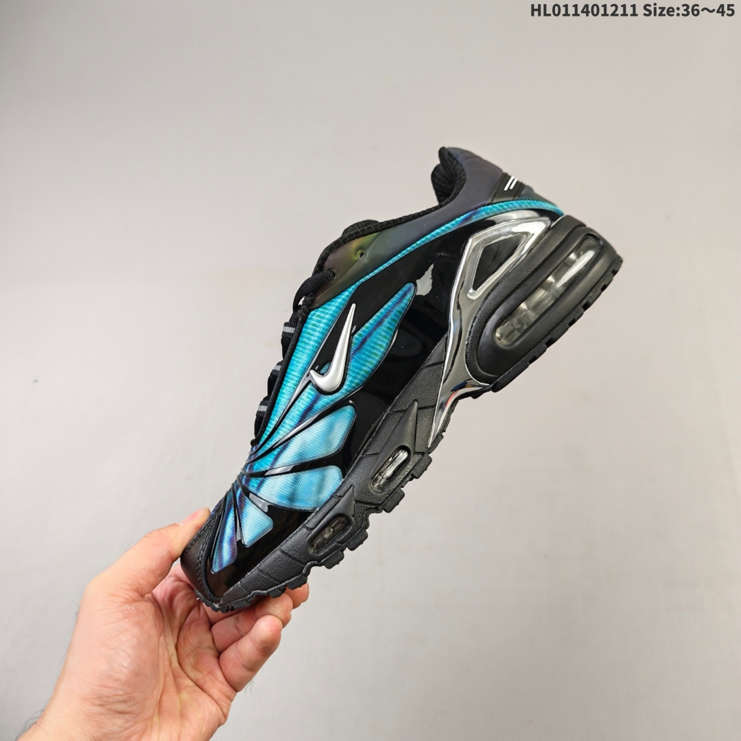 集合💰200
✅Skepta x Nike Air Max Tailwind 舒适百搭织物合成革TPU 低帮跑步鞋 男款
货号:CQ8714-001
lD:HL011401211 Size:36～45