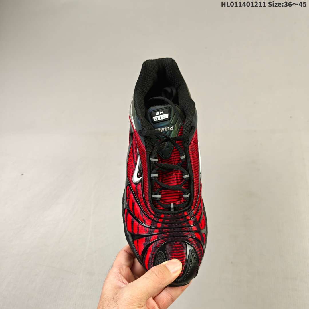 💰200
✅Skepta x Nike Air Max Tailwind 舒适百搭织物合成革TPU 低帮跑步鞋 男款
货号:CQ8714-001
lD:HL011401211 Size:36～45