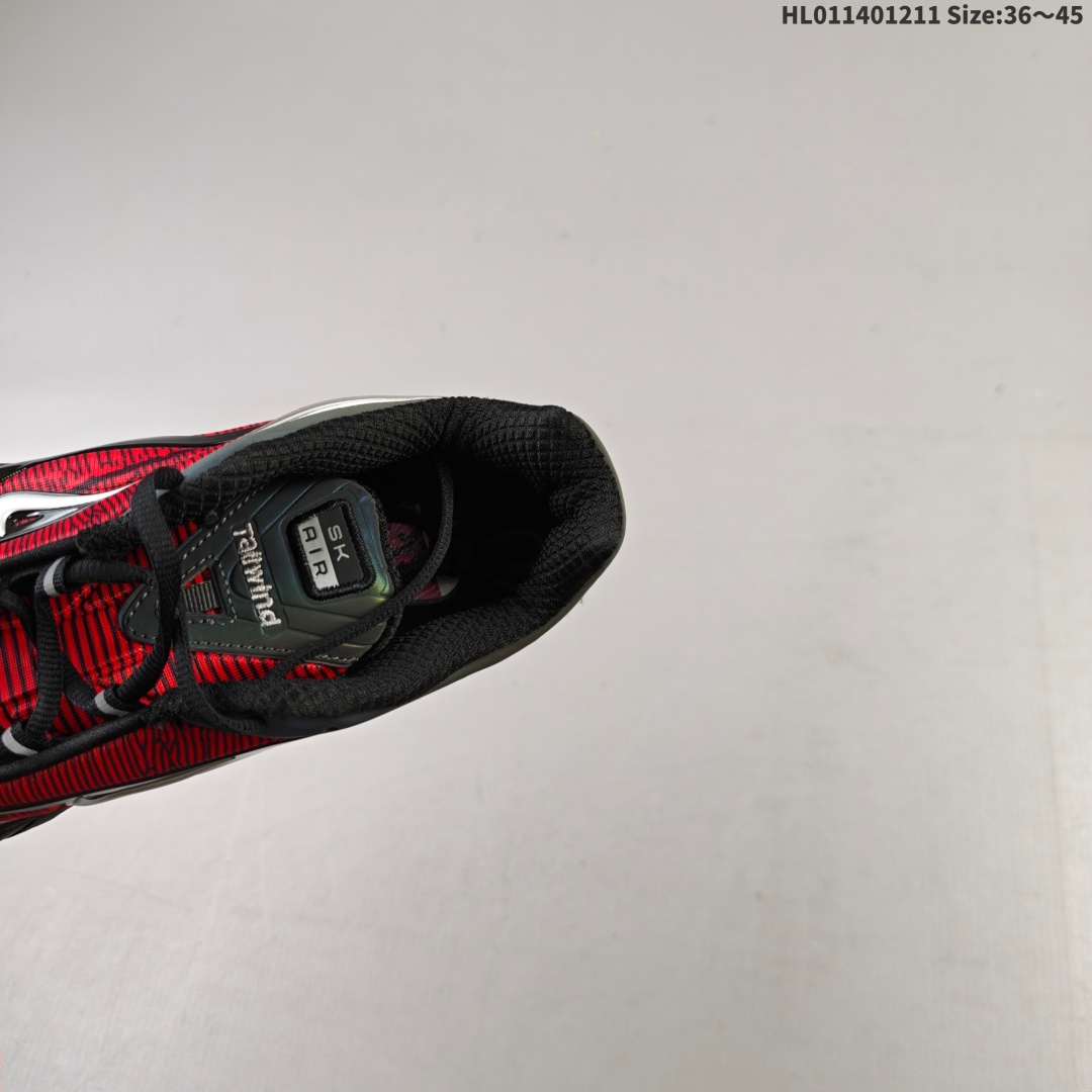 💰200
✅Skepta x Nike Air Max Tailwind 舒适百搭织物合成革TPU 低帮跑步鞋 男款
货号:CQ8714-001
lD:HL011401211 Size:36～45