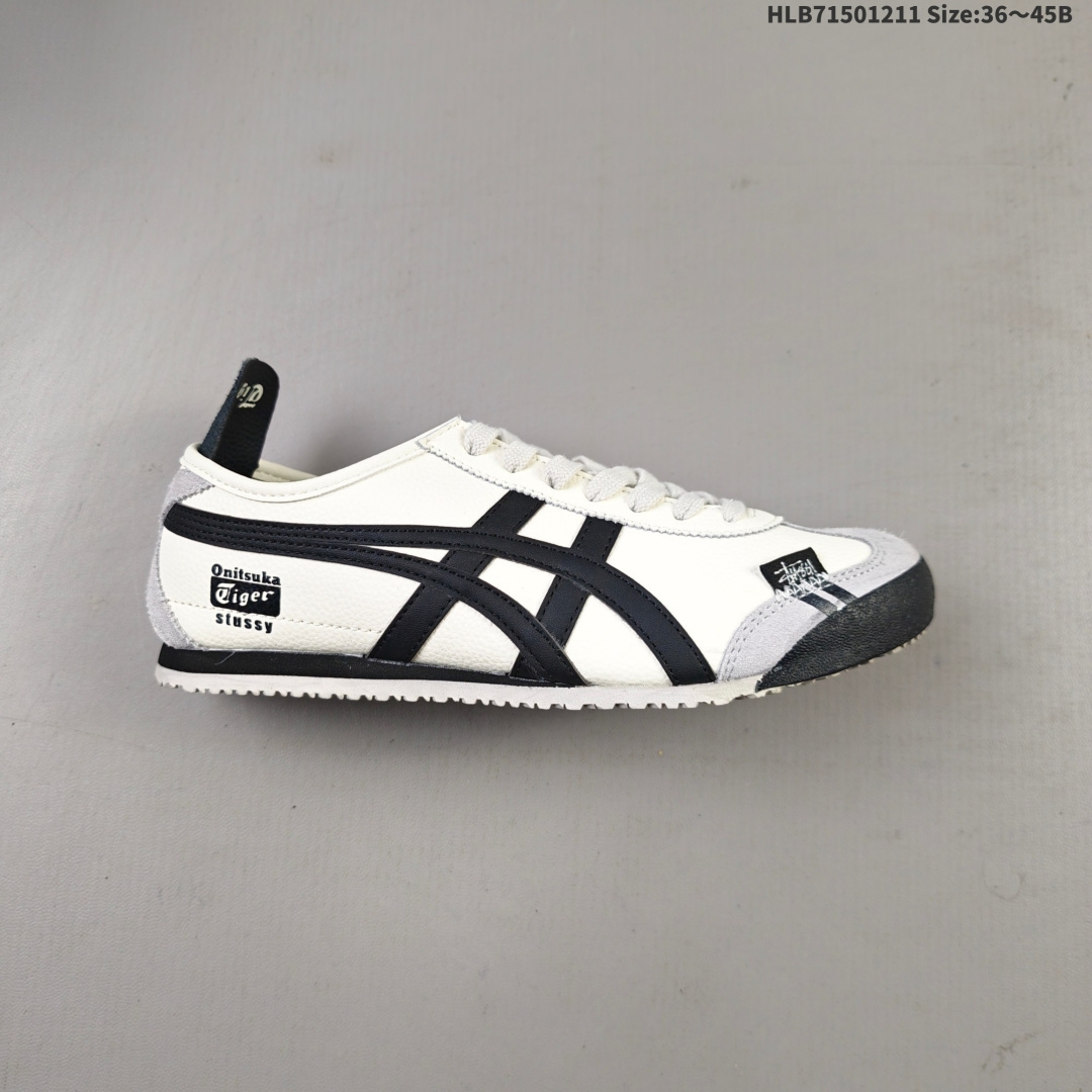 💰150
亚瑟士 Onitsuka Tiger Mexico 66 Slip On 鬼冢虎复古时尚 舒适透气帆布织物鞋面耐磨防滑 休闲运动跑步鞋  虎底采用磨耐防橡滑胶底大富有弹性，缓减冲震休闲运动鞋。
货号：DL408-143
编码：HLB71501211 Size:36～45B