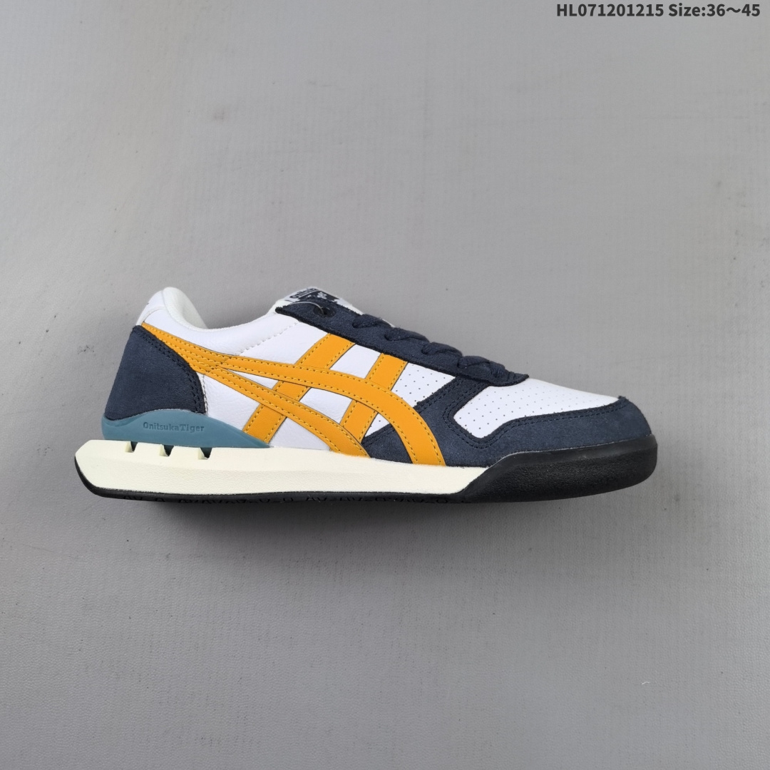 Asics Onitsuka Tiger Ultimate 81 EX 亚瑟士终极系列低帮复古风百搭皮革休闲运动慢跑鞋 采用软质荔枝纹牛培皮鞋面材质 配置OrthoLite鞋垫 轻质Eva缓震组合耐磨橡胶外底 Onitsuka Tiger 鬼塚虎 ULTIMATE 81EX 1183B510/1183C740/1183C074 中性款运动鞋 鞋跟底部的缓震孔设计以及TPU后跟保护片强化稳定性 造就合乎新时代高性能运动鞋标准的现代鞋款 牛皮革鞋面 FLYTEFOAM Propel中底增强缓震性与回弹性 鞋跟处采用fuzeGEL缓震胶科技 强化缓震 OrthoLite鞋垫 进一步强化缓震Gel-Kayano超轻量专业运动慢跑鞋 编码:HL071201215