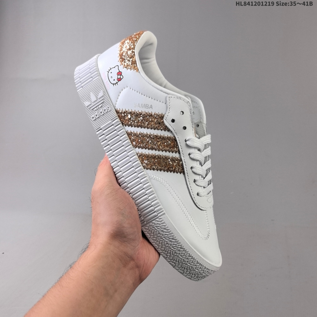集合 阿迪达斯 Adidas/三叶草 Outdoor 经典三条杠复古休闲运动板鞋春夏时尚简约小白鞋女鞋 货号:FX3816 编码: HL841201219