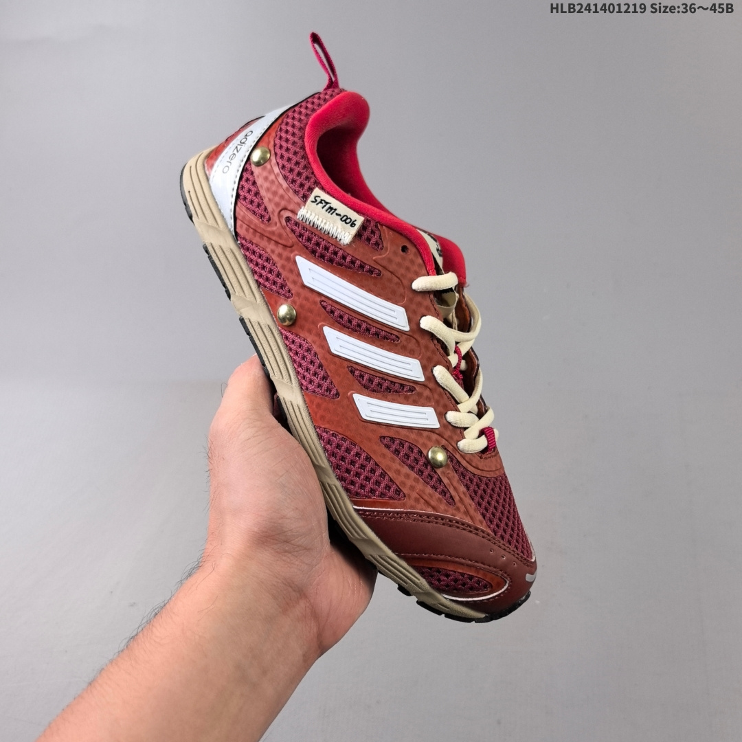 集合 公司级✅Song For The Mute x Adidas Originals Adizero PR Sftm联名 阿迪达斯 舒适百搭透气跑步鞋 货号:HP3523 ID:HLB241401219 B