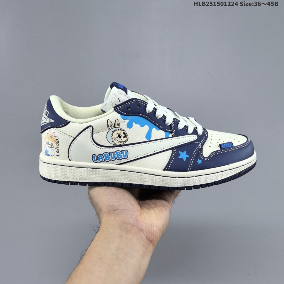 Nike Air Jordan 1 Low 定制配色 拉布布联名 定制AJ联名-高端定制 低帮复古文化板鞋 #定制鞋盒 大厂纯原品质出货 超高清洁度 皮料切割干净无任何毛边 细节完美 货号:DZ5899 017 HLB251501224 B