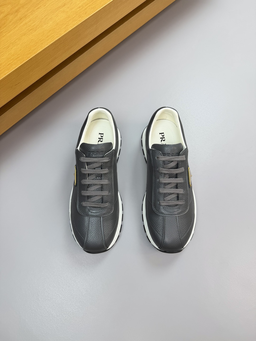 Prada Men's Leather Low-Top Sneakers, Casual & Comfortable, Size 38-44 2 cmp i1760202297485 9460 0 1