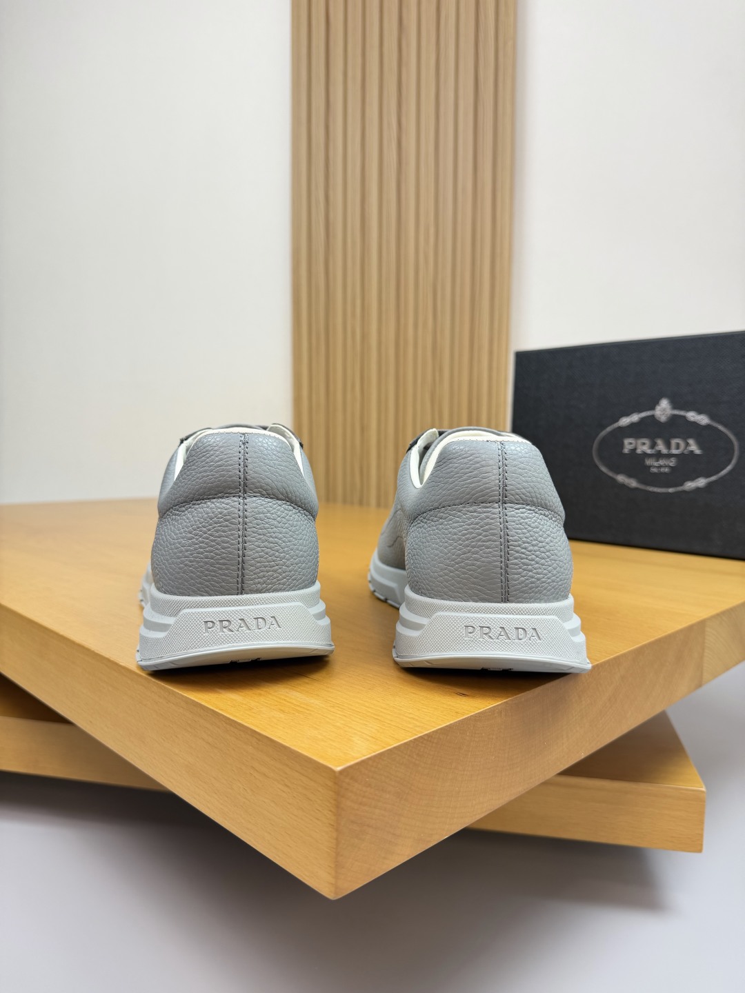 Prada Leather Sneakers for Men, Imported Leather Upper, Casual Athletic Shoes 9 cmp i1760202309197 1277 0 7