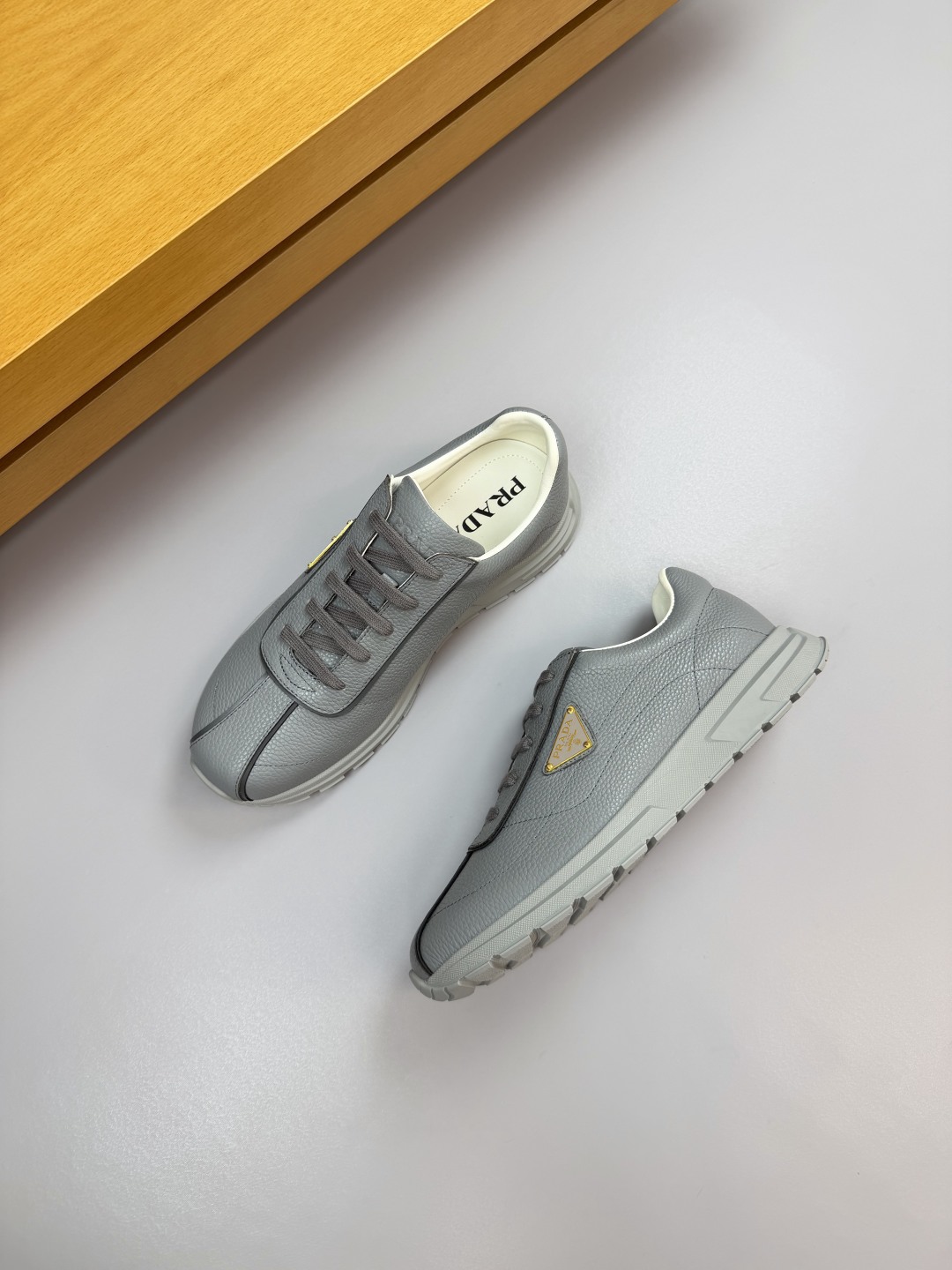 Prada Leather Sneakers for Men, Imported Leather Upper, Casual Athletic Shoes 4 cmp i1760202311604 9134 0 2