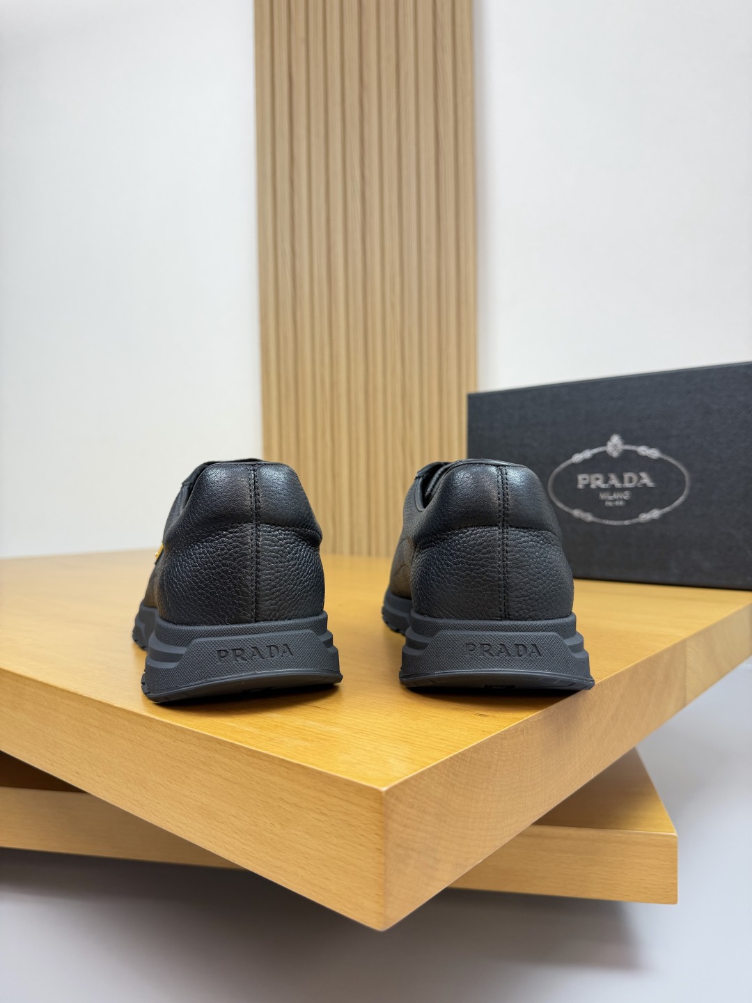 Prada Men's Leather Sneakers - Luxurious Comfort & Style - Black, Sizes 38-44 9 cmp i1760202342020 5380 0 7