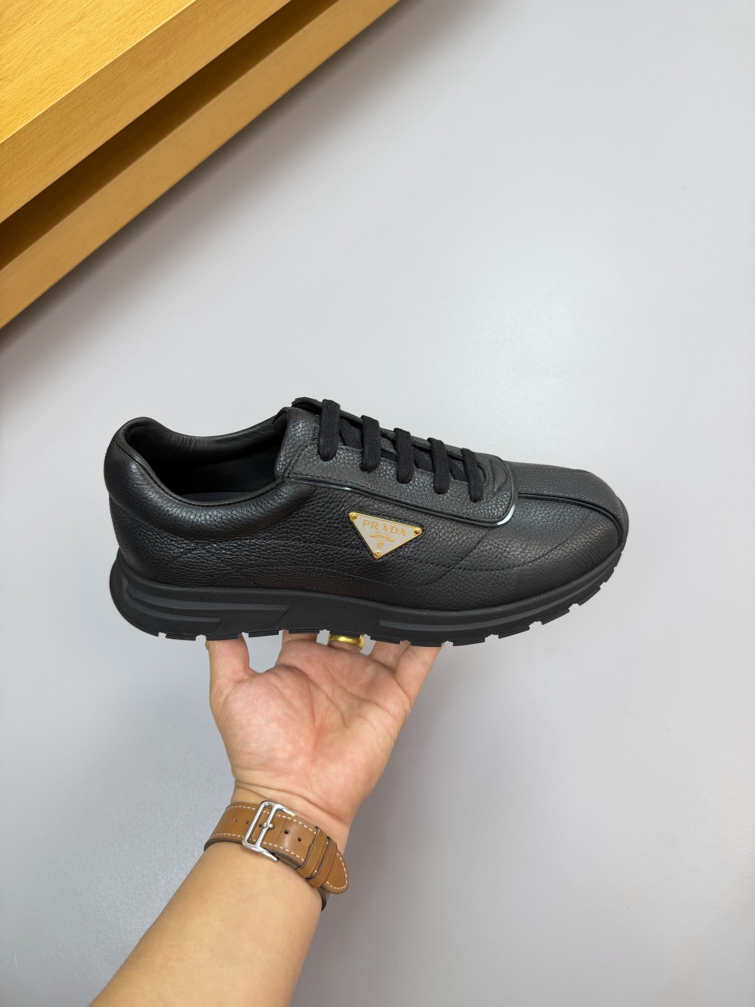 Prada Men's Leather Sneakers - Luxurious Comfort & Style - Black, Sizes 38-44 5 cmp i1760202344275 3863 0 3