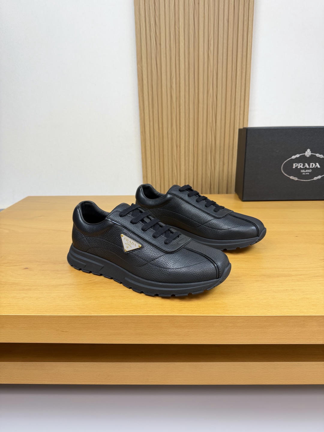 Prada Men's Leather Sneakers - Luxurious Comfort & Style - Black, Sizes 38-44 2 cmp i1760202344285 1421 0 0