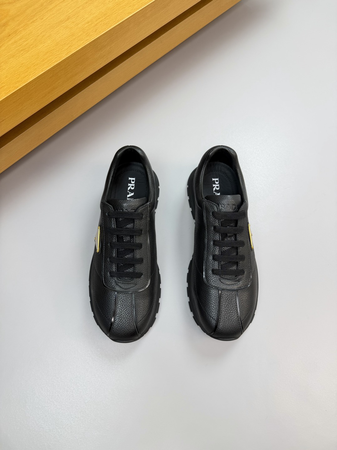 Prada Men's Leather Sneakers - Luxurious Comfort & Style - Black, Sizes 38-44 3 cmp i1760202344317 4280 0 1