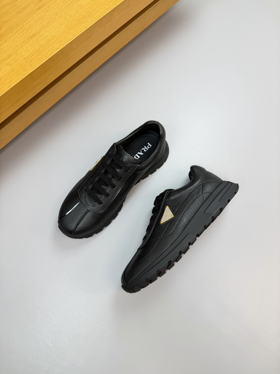 Prada Men's Leather Sneakers - Luxurious Comfort & Style - Black, Sizes 38-44 4 cmp i1760202344343 4308 0 2