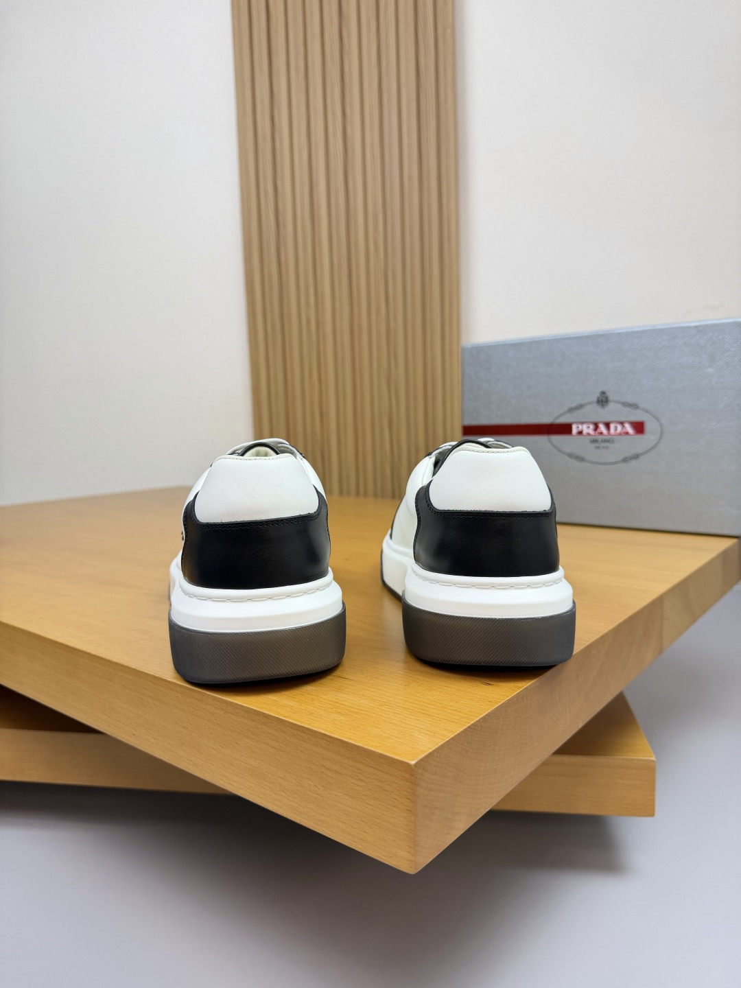 Prada Leather Sneakers with Metal Logo Detail - Casual Comfort & Style 8 cmp i1760287094510 9286 0 7