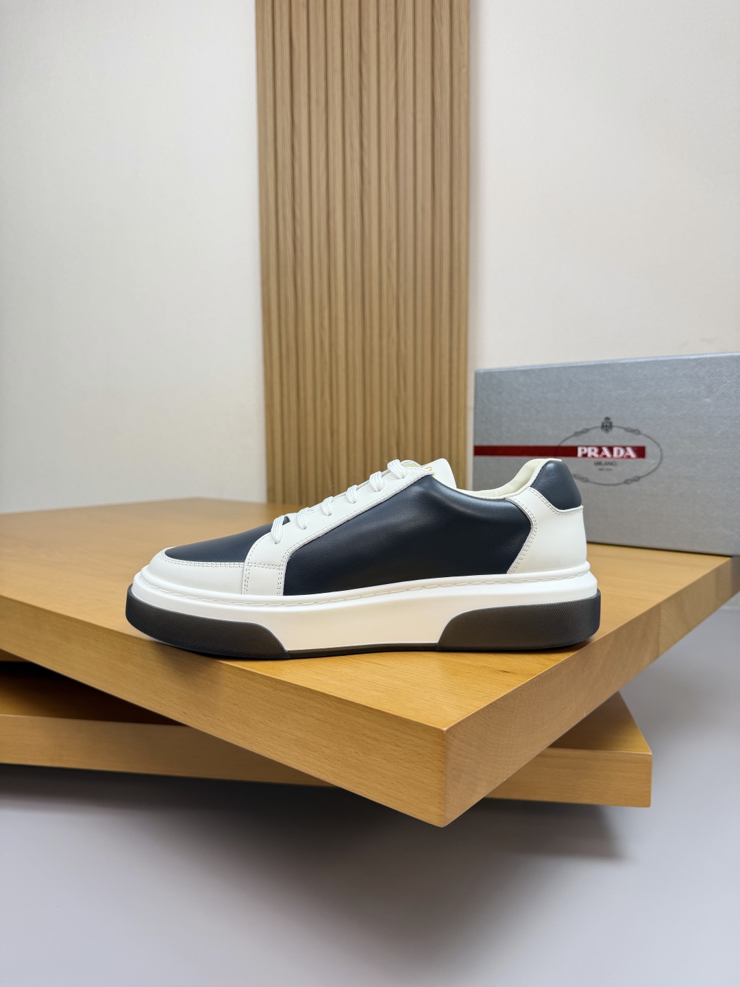 Prada Nappa Leather Sneakers with Metal Logo - A Stylish Casual Shoe 5 cmp i1760287108153 2670 0 4