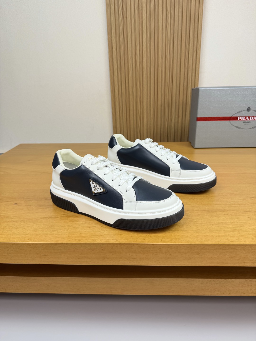 Prada Nappa Leather Sneakers with Metal Logo - A Stylish Casual Shoe 1 cmp i1760287108192 5743 0 0