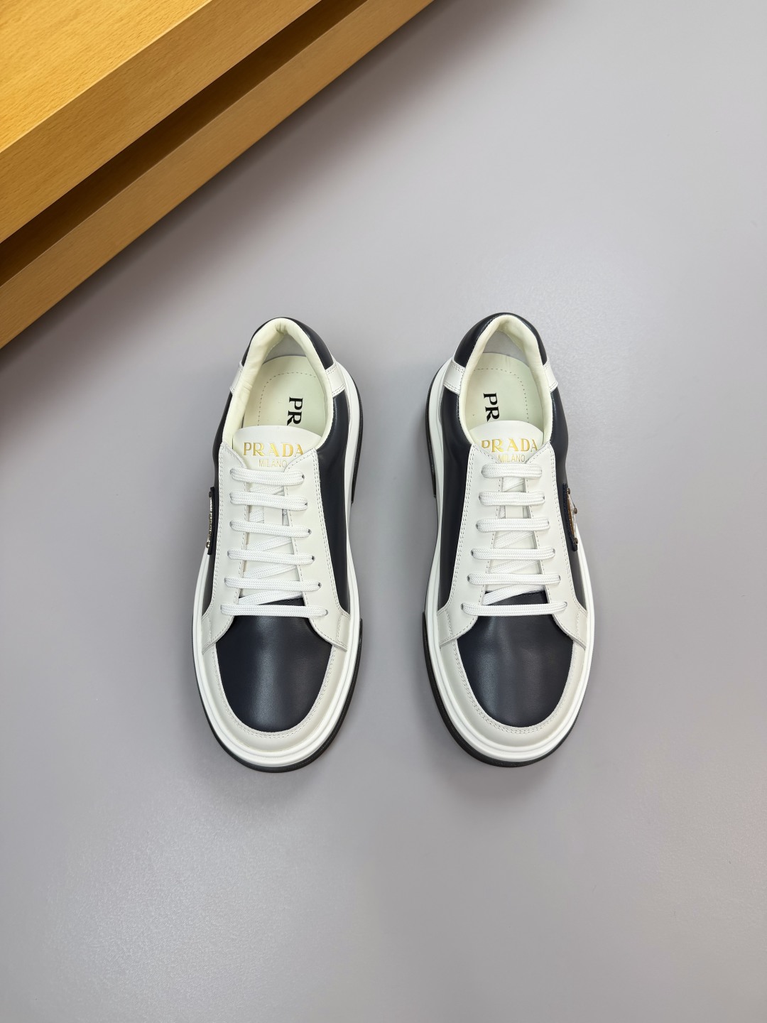 Prada Nappa Leather Sneakers with Metal Logo - A Stylish Casual Shoe 2 cmp i1760287111138 7632 0 1