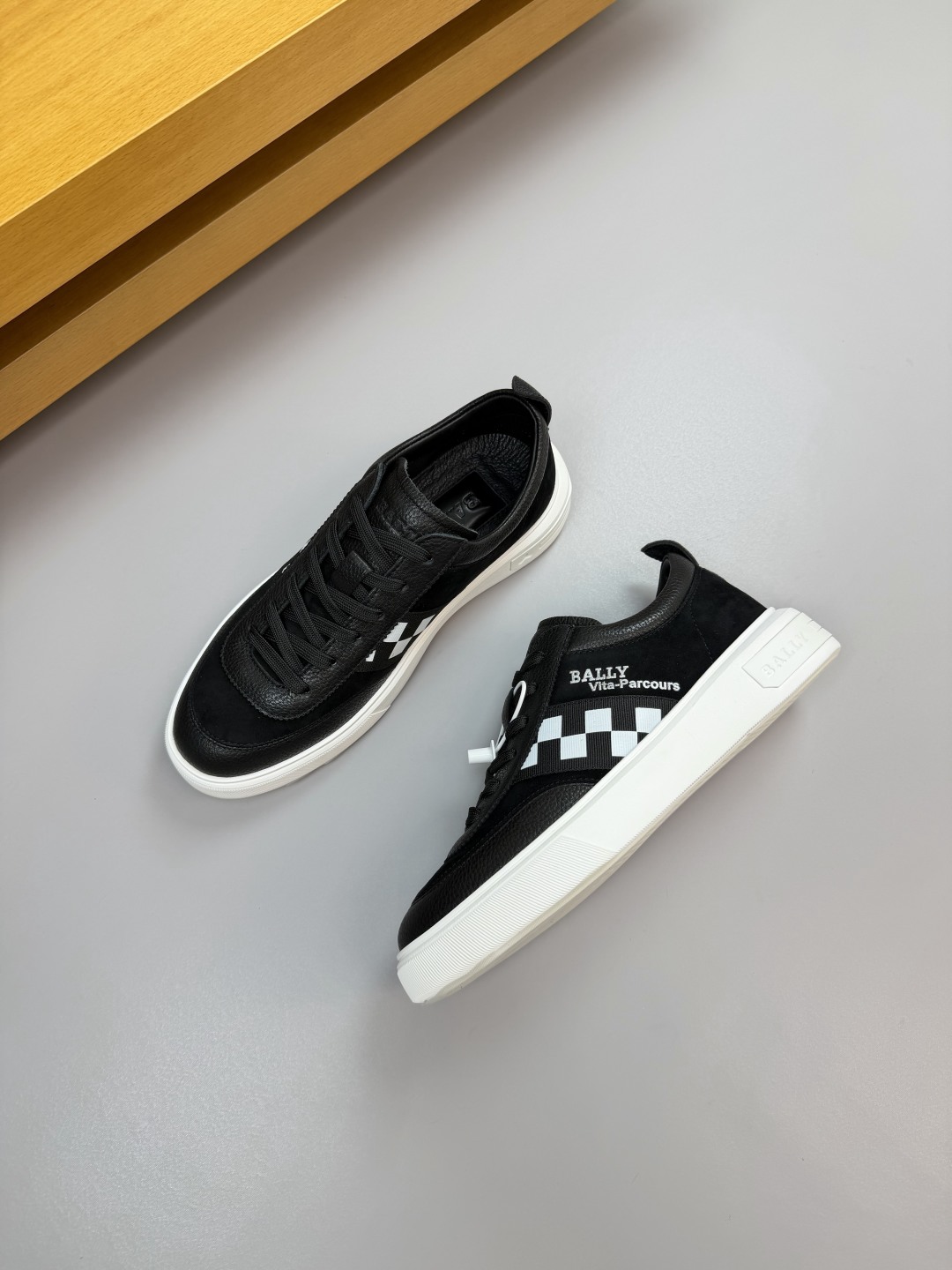 Bally Men's Vita-Parcours Leather Sneakers - Black/White, Size 39-44 4 cmp i1760288264423 13 0 2
