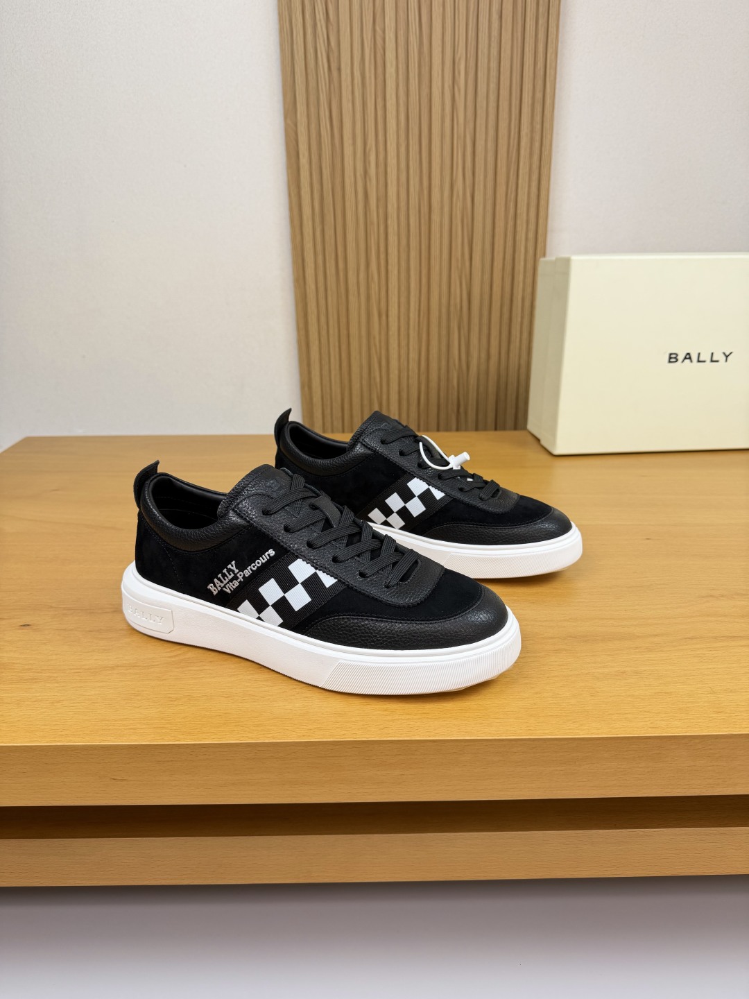 Bally Men's Vita-Parcours Leather Sneakers - Black/White, Size 39-44 2 cmp i1760288266817 9405 0 0