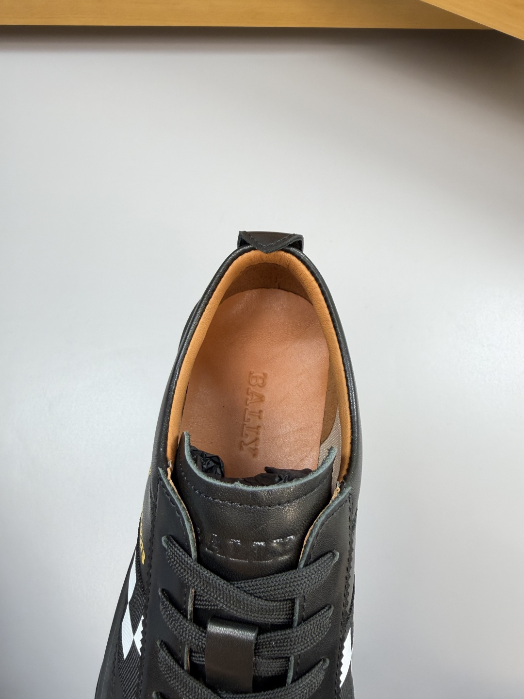 Bally Men's Vita-Parcours Leather Sneakers - Black with Checkered Stripe 7 cmp i1760288375304 5622 0 6