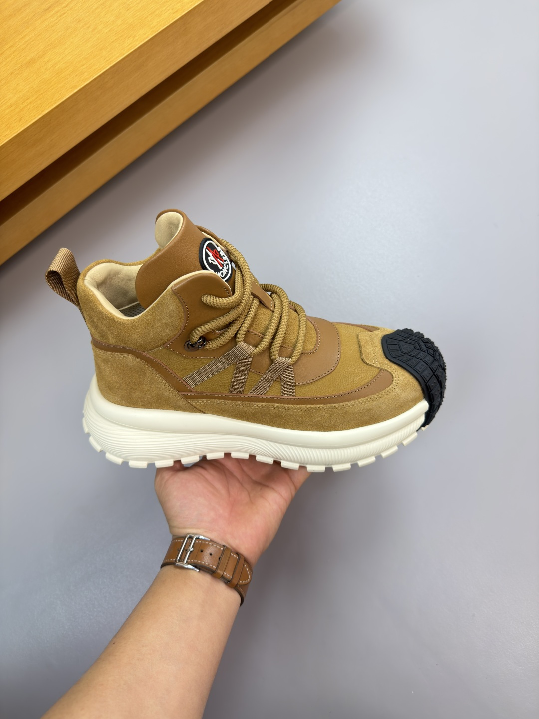 Moncler Style Leather Men's Shoes Men's Shoes Men's Shoes detail image 4 from source 783158