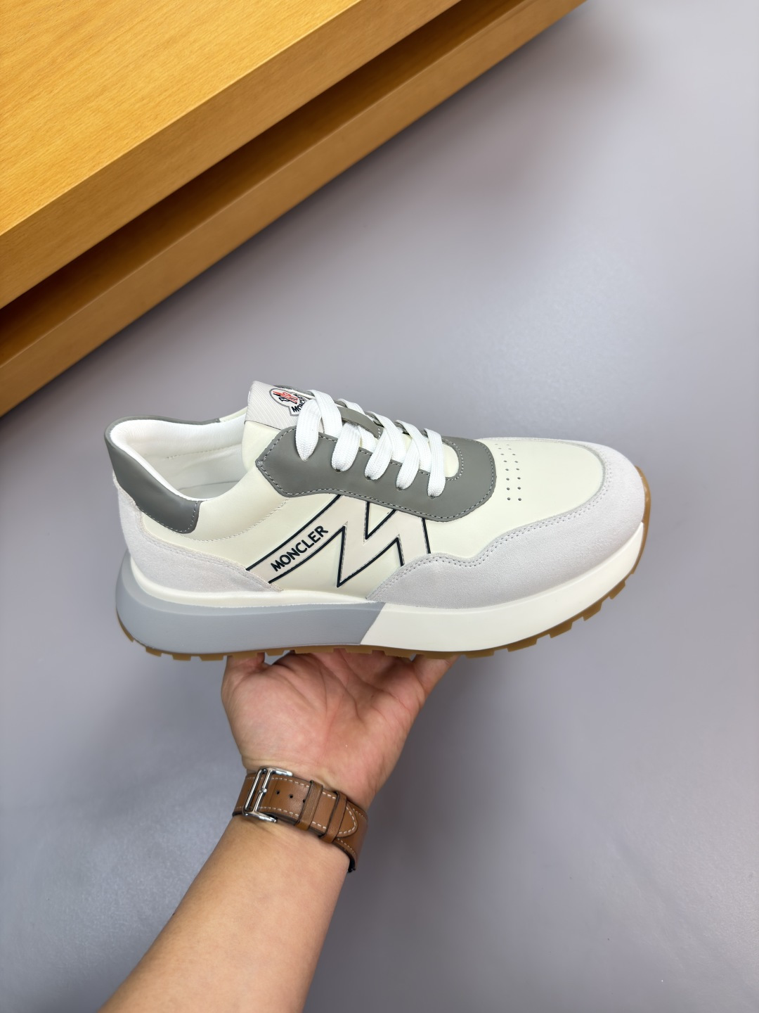 Moncler Style Leather Men's Shoes Men's Shoes Men's Shoes detail image 4 from source 783155