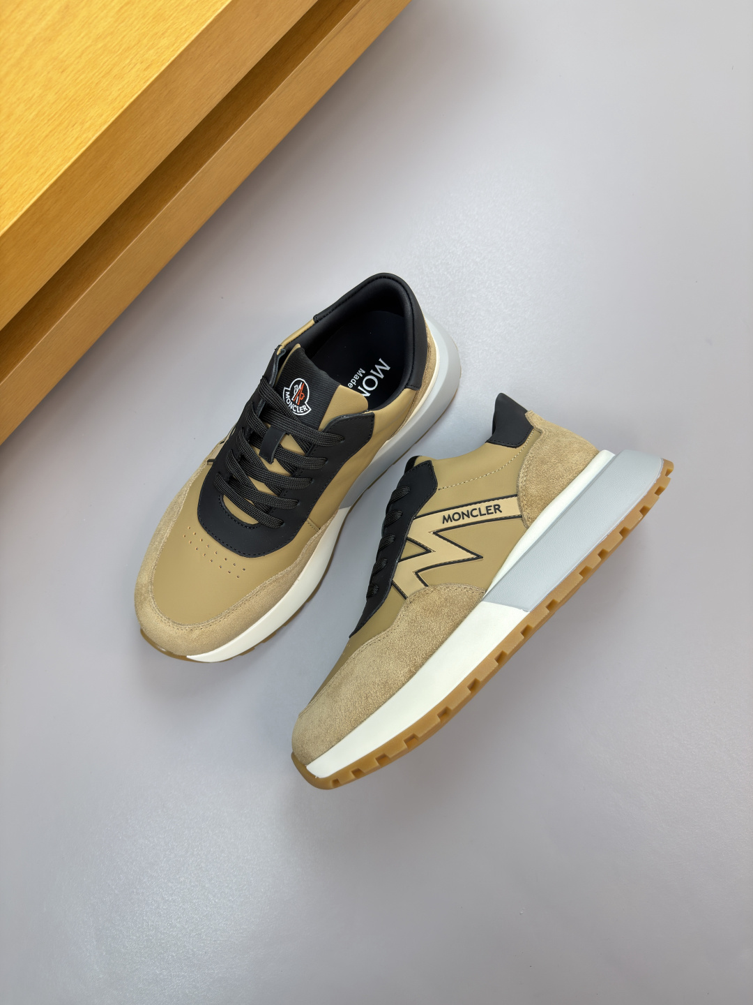 Moncler Style Leather Men's Shoes Men's Shoes Men's Shoes detail image 3 from source 783154