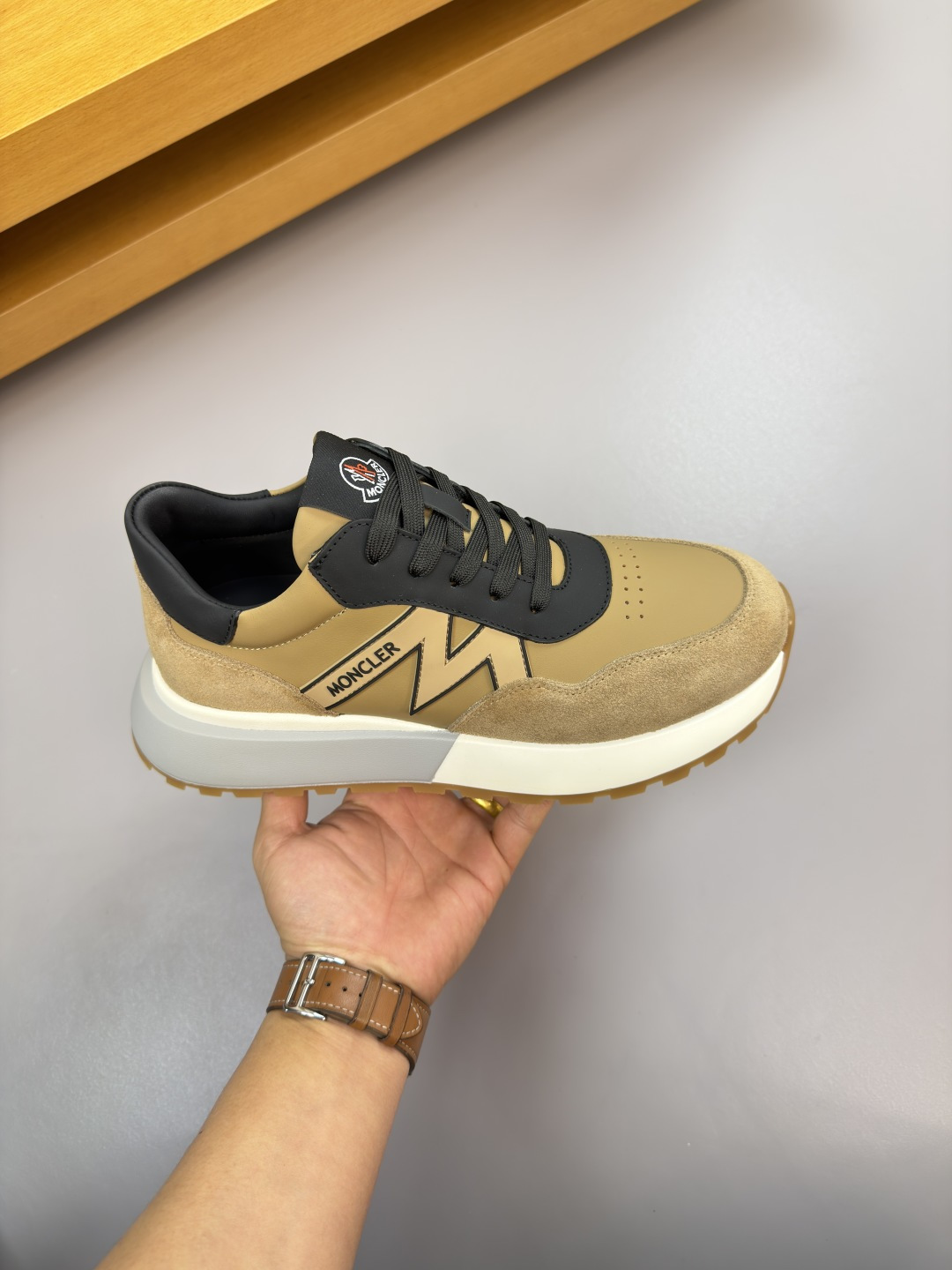 Moncler Style Leather Men's Shoes Men's Shoes Men's Shoes detail image 4 from source 783154