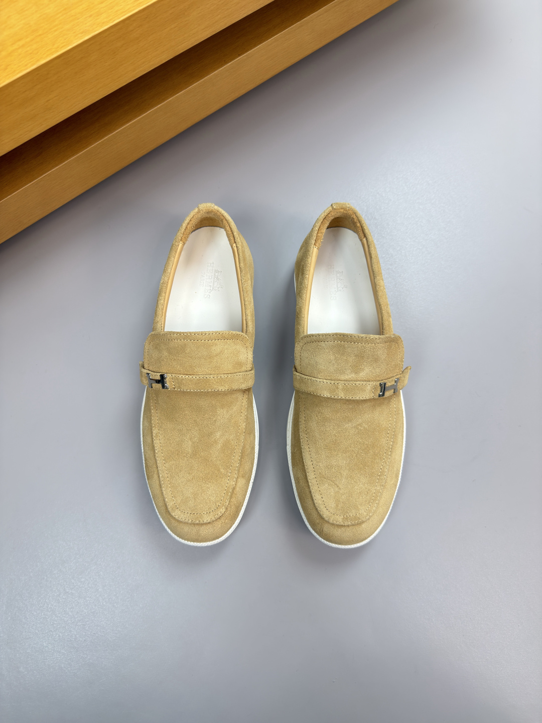 Hermes Style Leather Men's Shoes Lookbook Reference image 2