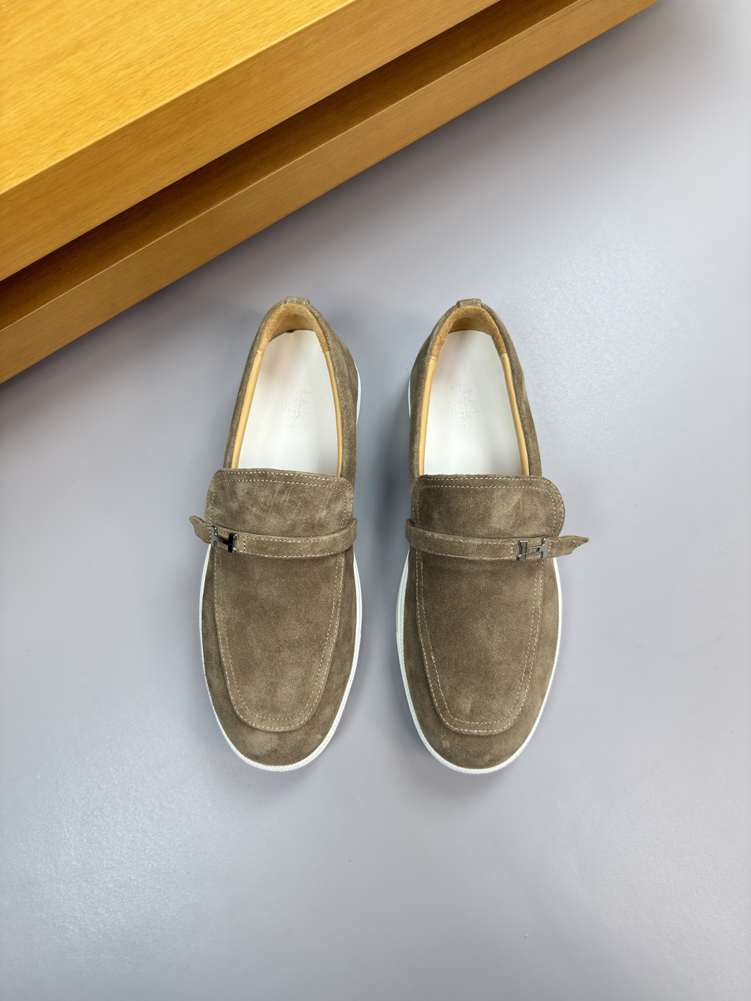 Hermes Style Leather Men's Shoes Lookbook Reference image 2