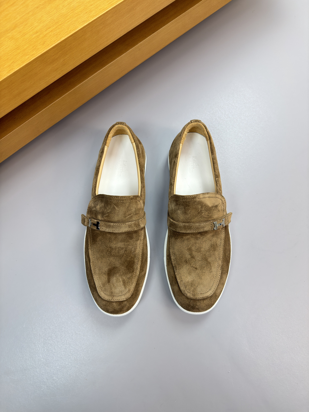 Hermes Style Leather Men's Shoes Lookbook Reference image 2