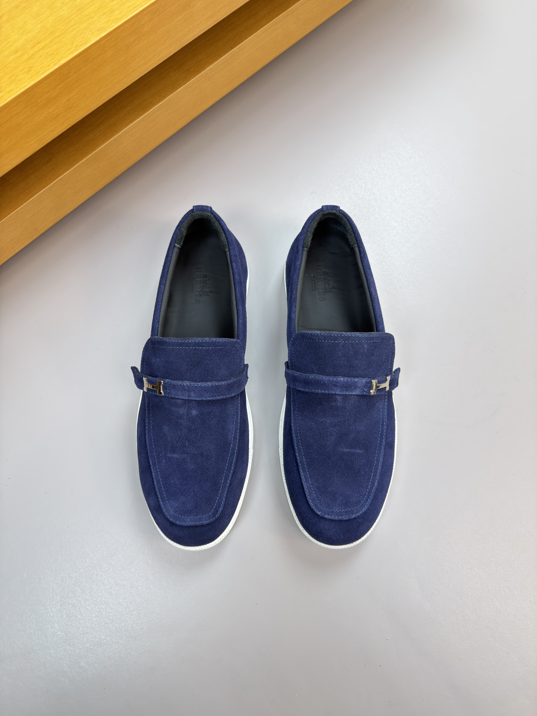 Hermes Style Leather Men's Shoes Lookbook Reference image 2