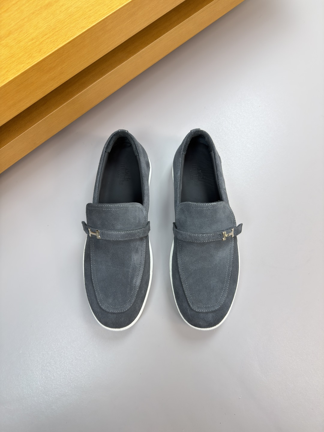 Hermes Style Leather Men's Shoes Lookbook Reference image 2